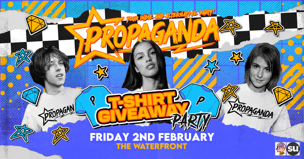 This Friday! Propaganda Norwich T Shirt Party – The Waterfront!