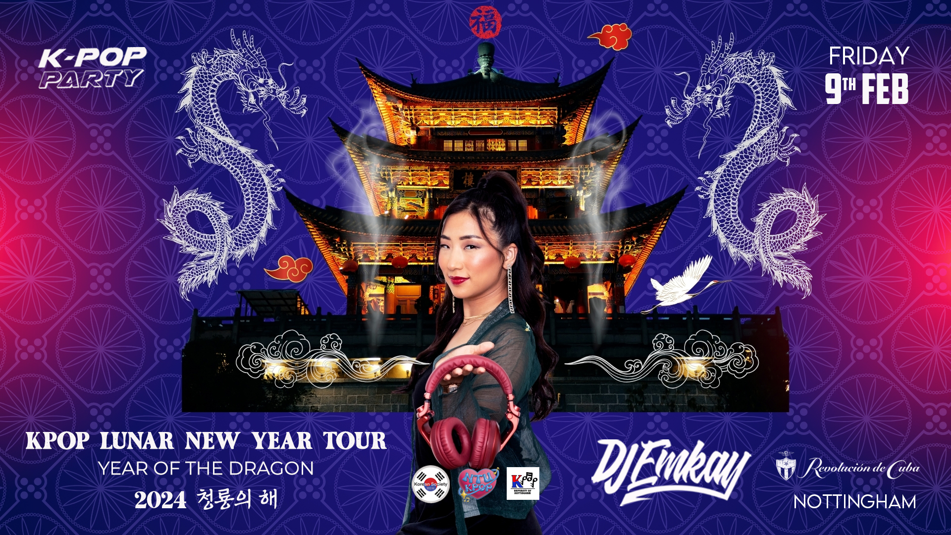 K-Pop LUNAR NEW YEAR Party Nottingham with DJ EMKAY | Friday 9th February