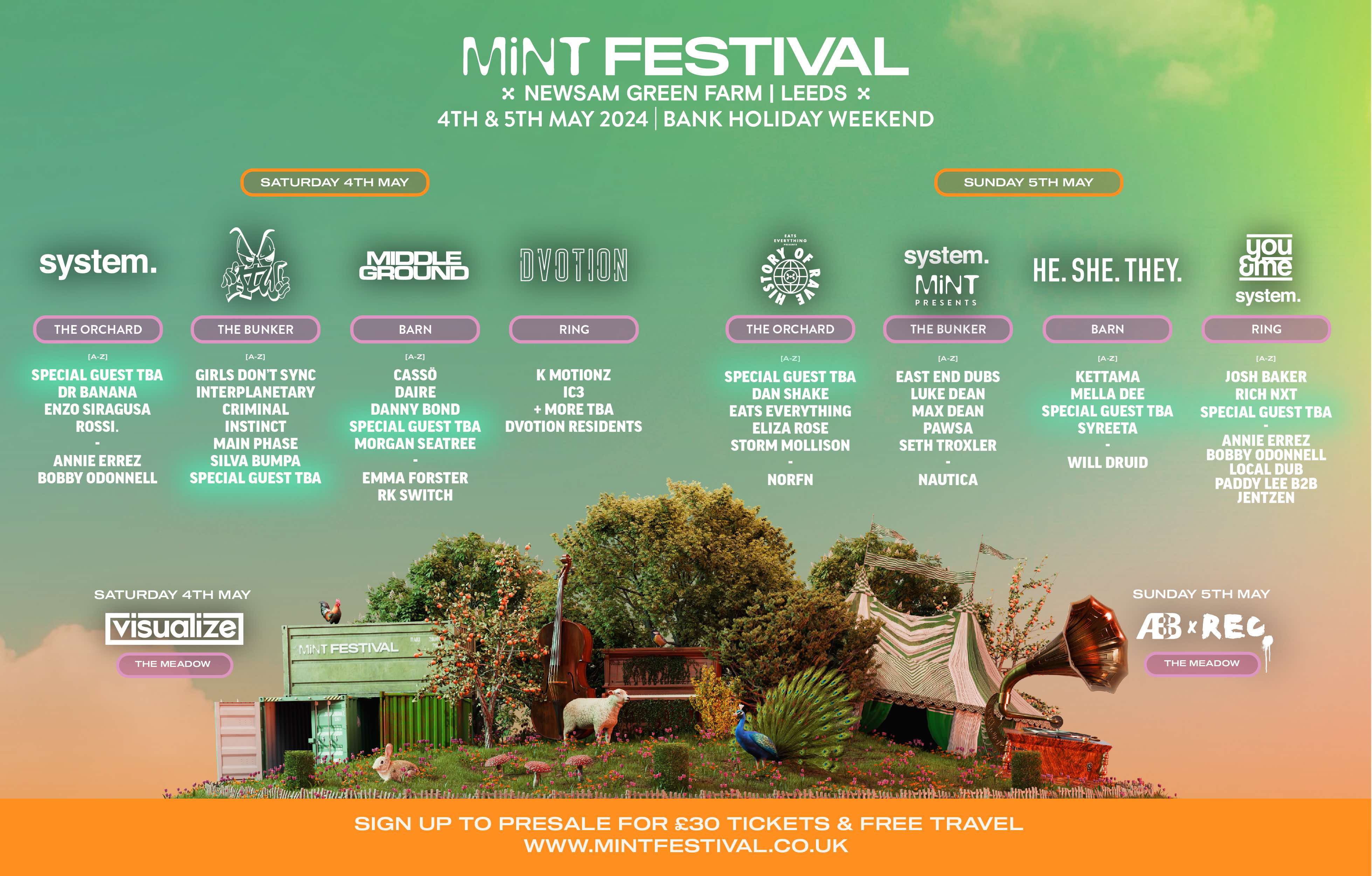 Mint Festival 2024 at Newsam Green Farm, Leeds on 4th May Fatsoma