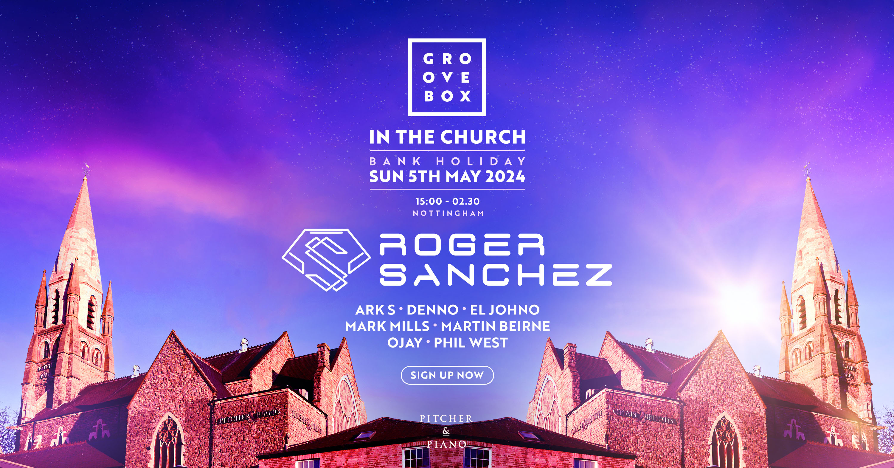 Groovebox in the Church | Bank Holiday Sunday at Pitcher & Piano ...