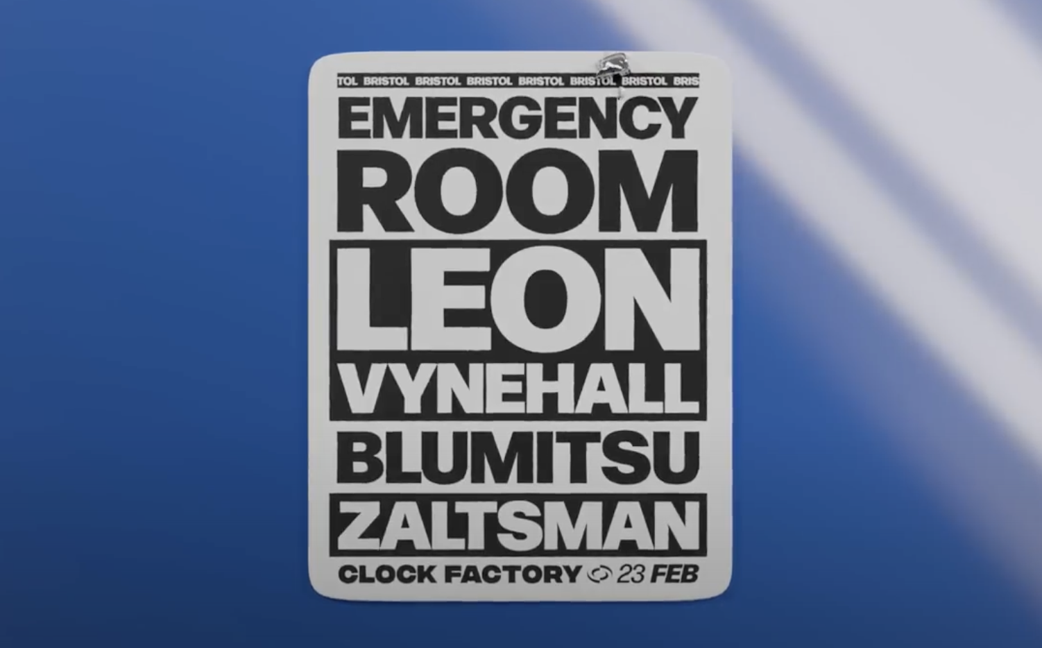 Emergency Room w/ Leon Vynehall & Blumitsu