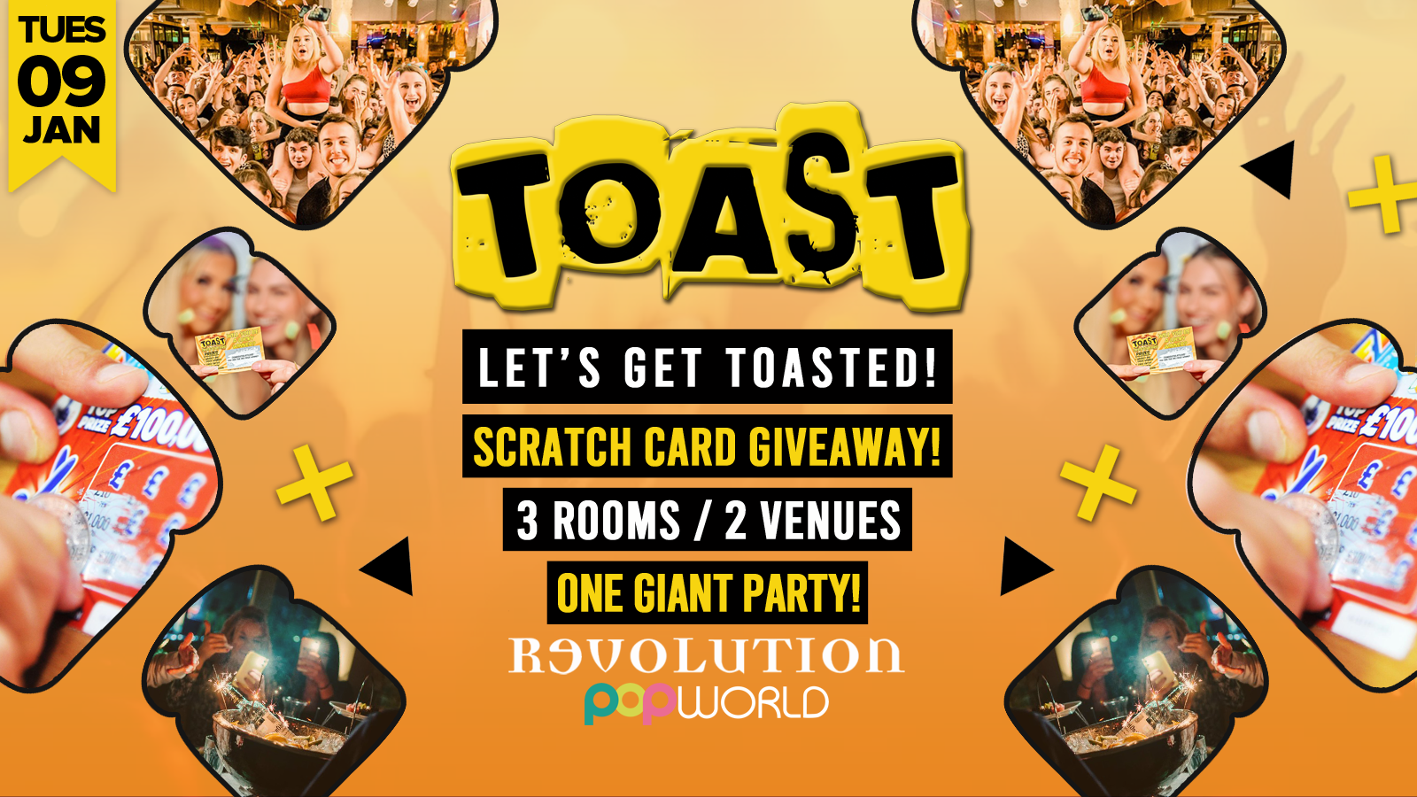 Toast • Scratch Card Giveaway • Revolution & Popworld