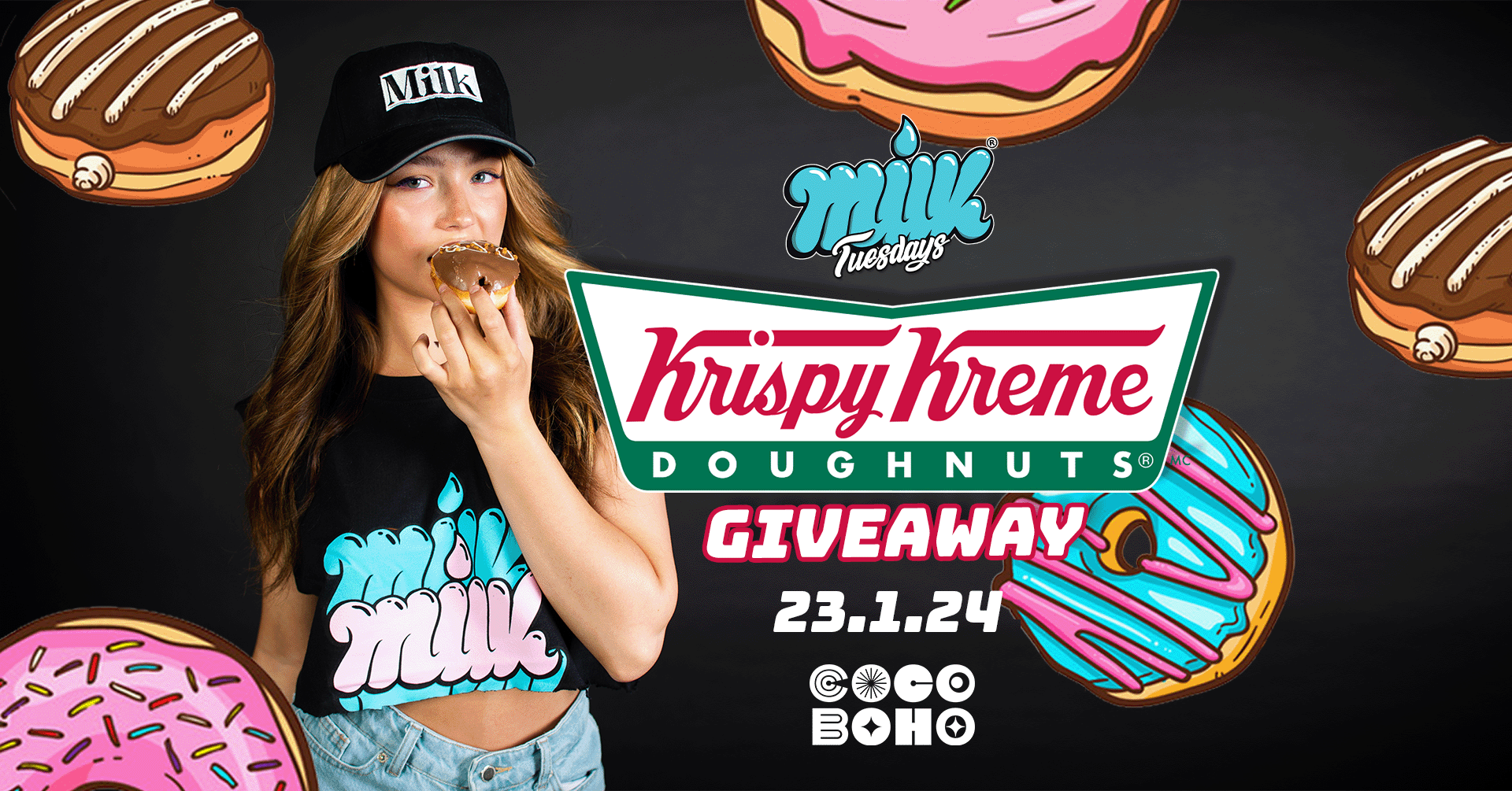 MILK TUESDAYS REFRESHERS | 23RD JANUARY | KRISPY KREME GIVEAWAY 🍩