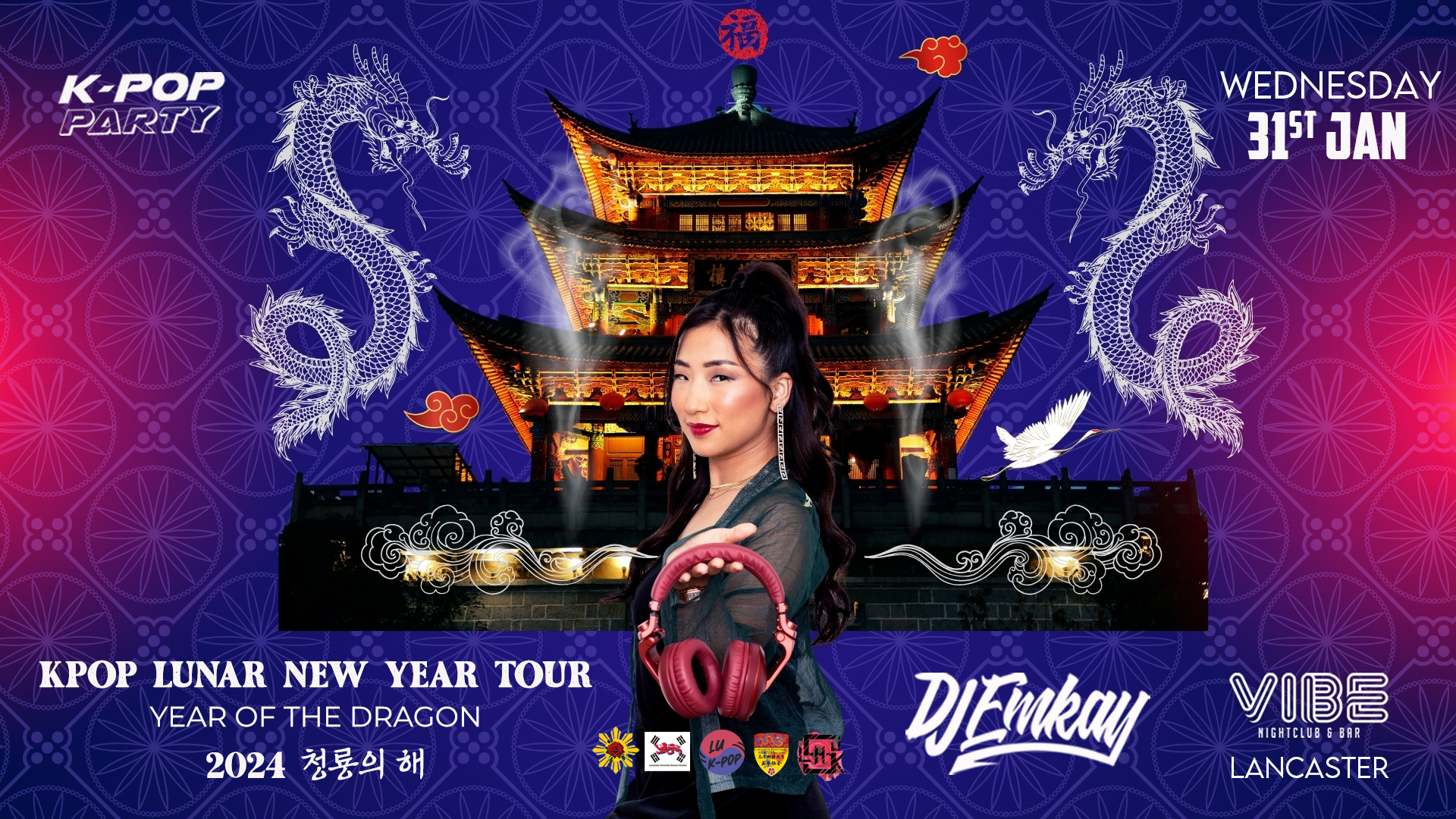 K-Pop LUNAR NEW YEAR Party Lancaster with DJ EMKAY | Wednesday 31st January
