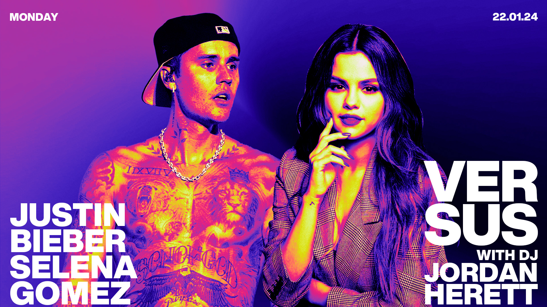 VERSUS – JUSTIN BIEBER VS SELENA GOMEZ