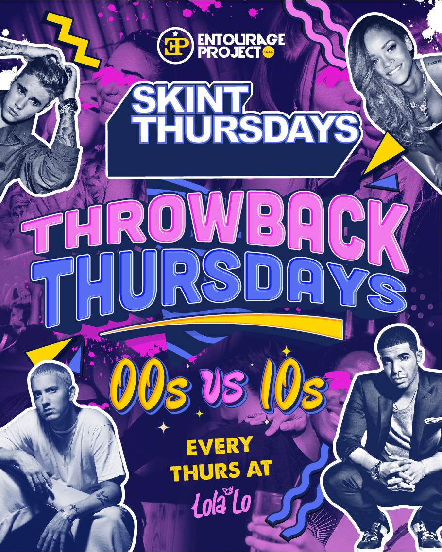 Skint Thursday @ Lola Lo – Throwback Thursdays 00s vs 10s🏝