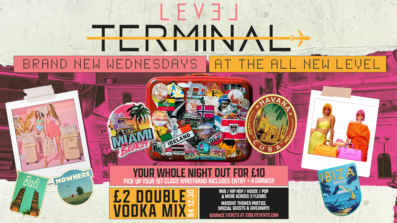 TERMINAL Wednesdays – £2 DOUBLES!