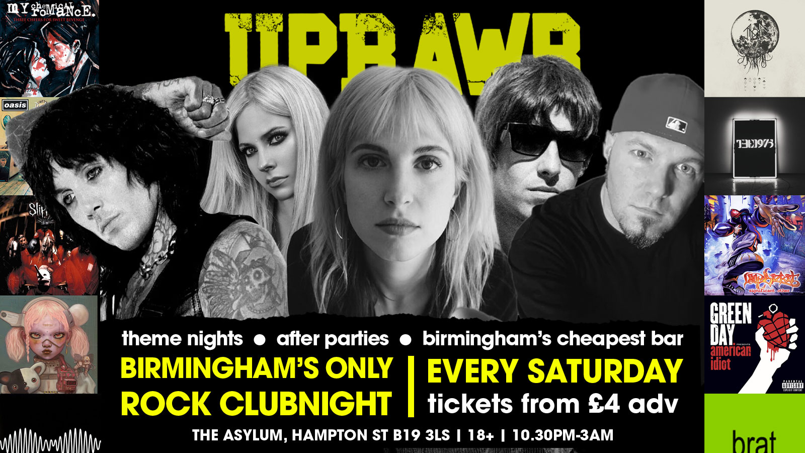 UPRAWR: Rock, Emo, Pop Punk, Indie & Nu Metal Clubnight / 1K Lights Xmas Reunion Party!