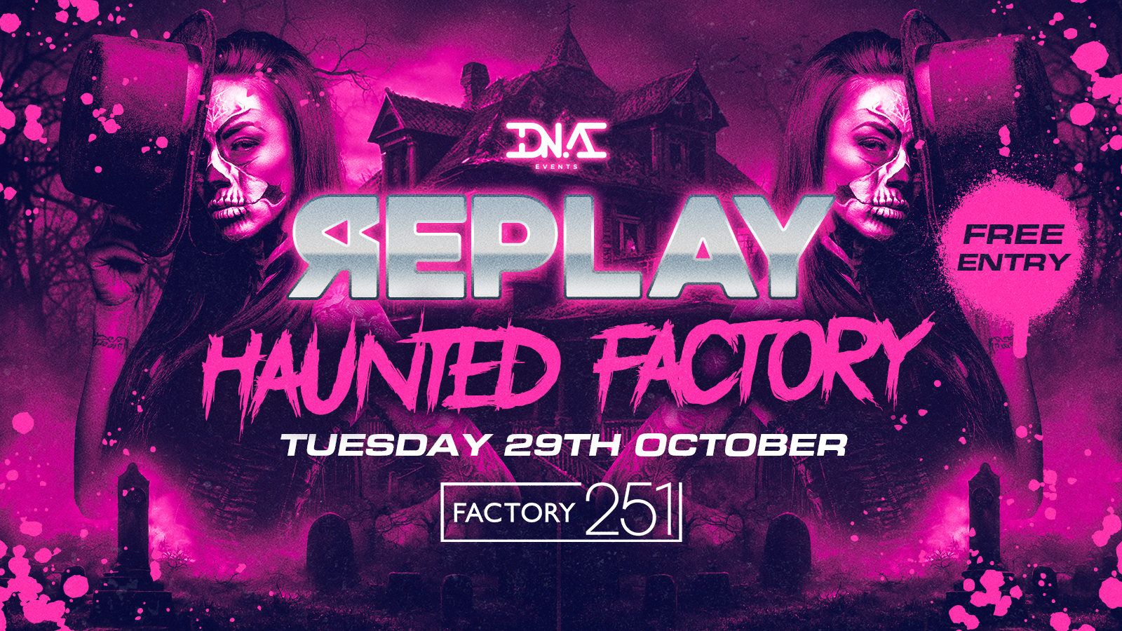 REPLAY – THE HAUNTED FACTORY HALLOWEEN SPECIAL 🏭👻 – FREE ENTRY 🚀