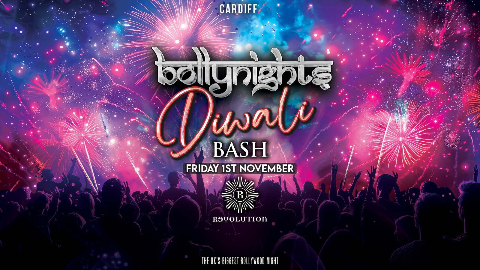 Bollynights Cardiff  – Friday 1st November | Diwali bash | Revolution Cardiff