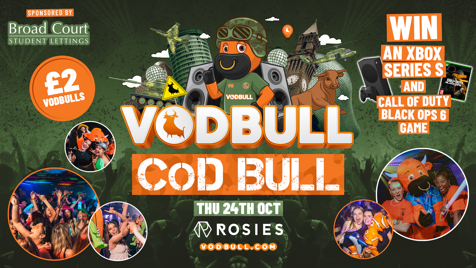 🧡 VODBULL at ROSIES!! [TONIGHT] 🪖 CoD BULL!! 🪖WIN Black Ops 6 AND Xbox!! 24/10