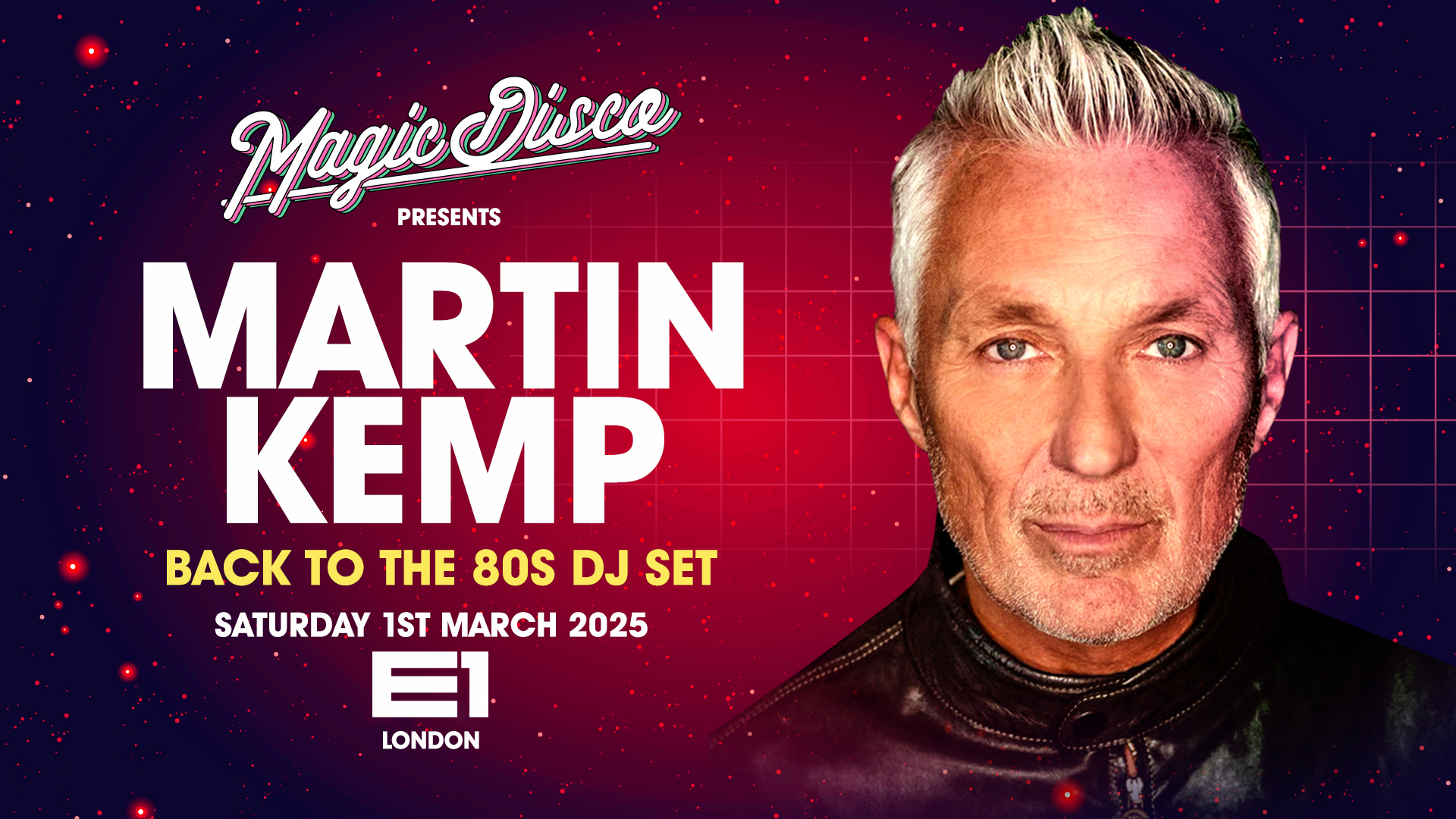 Martin Kemp Live DJ set – Back to the 80’s – London