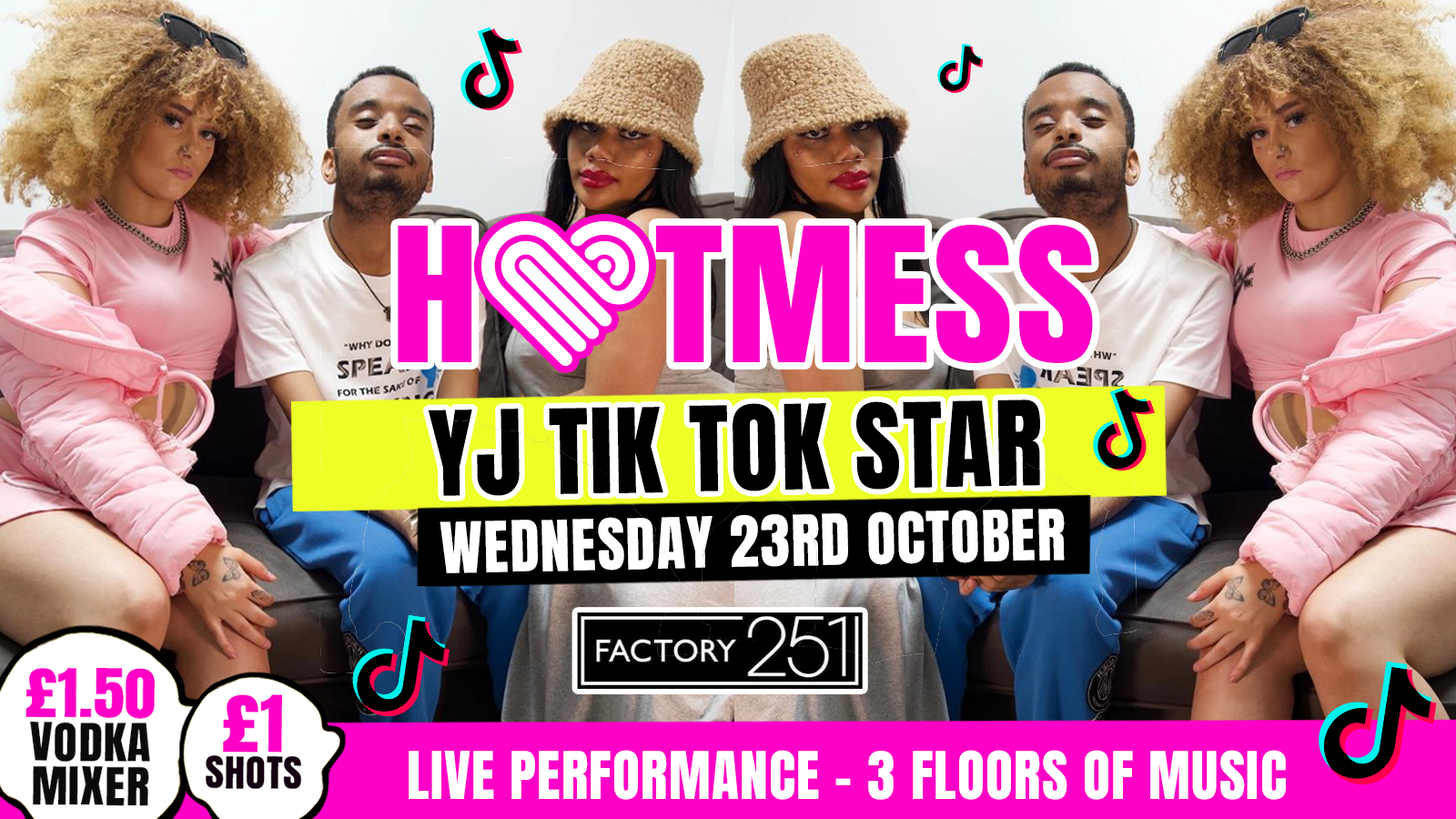 HOTMESS 💓- PRESENTS YJ PERFORMING LIVE! – £1.50 DRINKS ALL NIGHT! 🍹-Manchester’s Favourite student night!