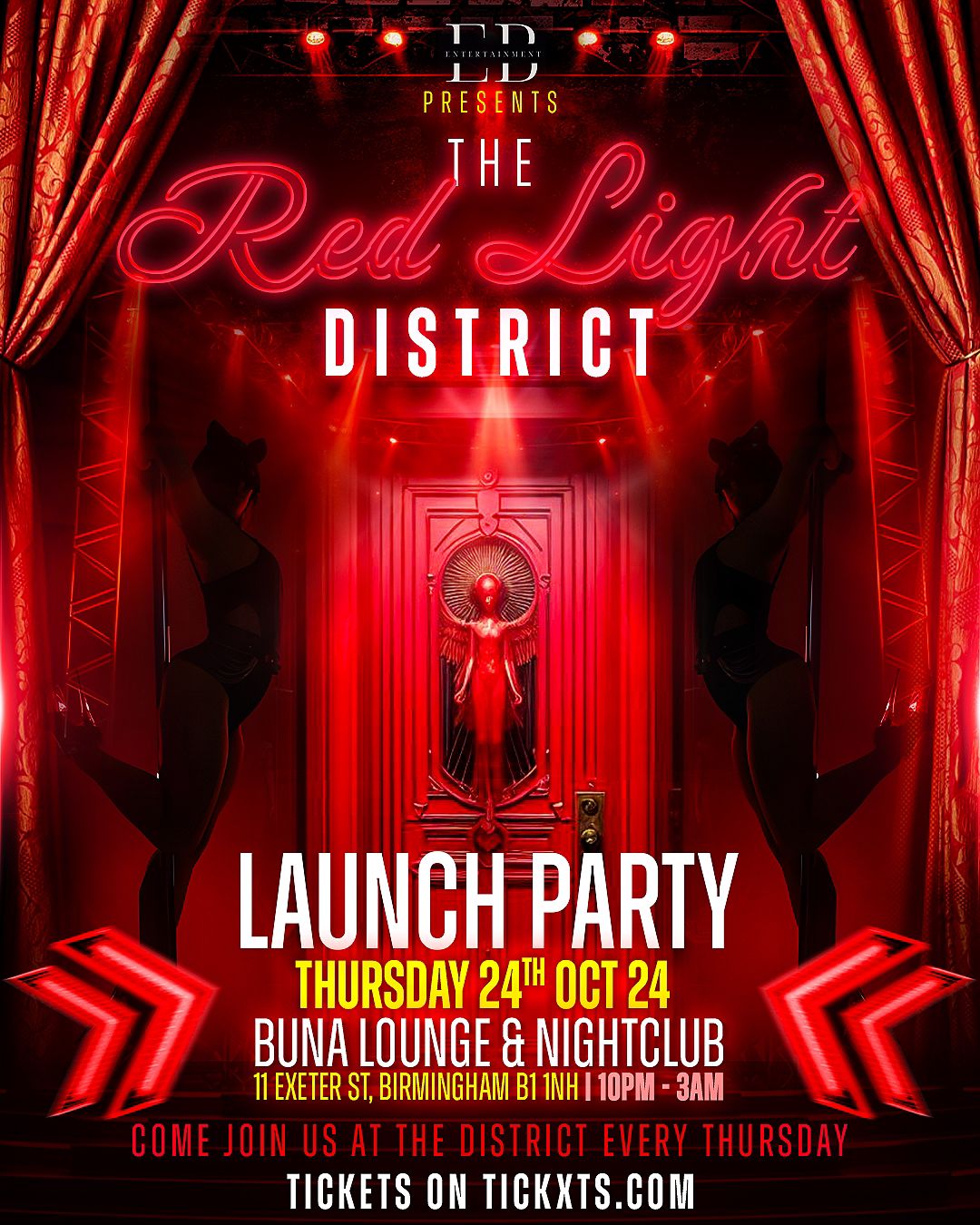 THE RED LIGHT DISTRICT – LAUNCH PARTY