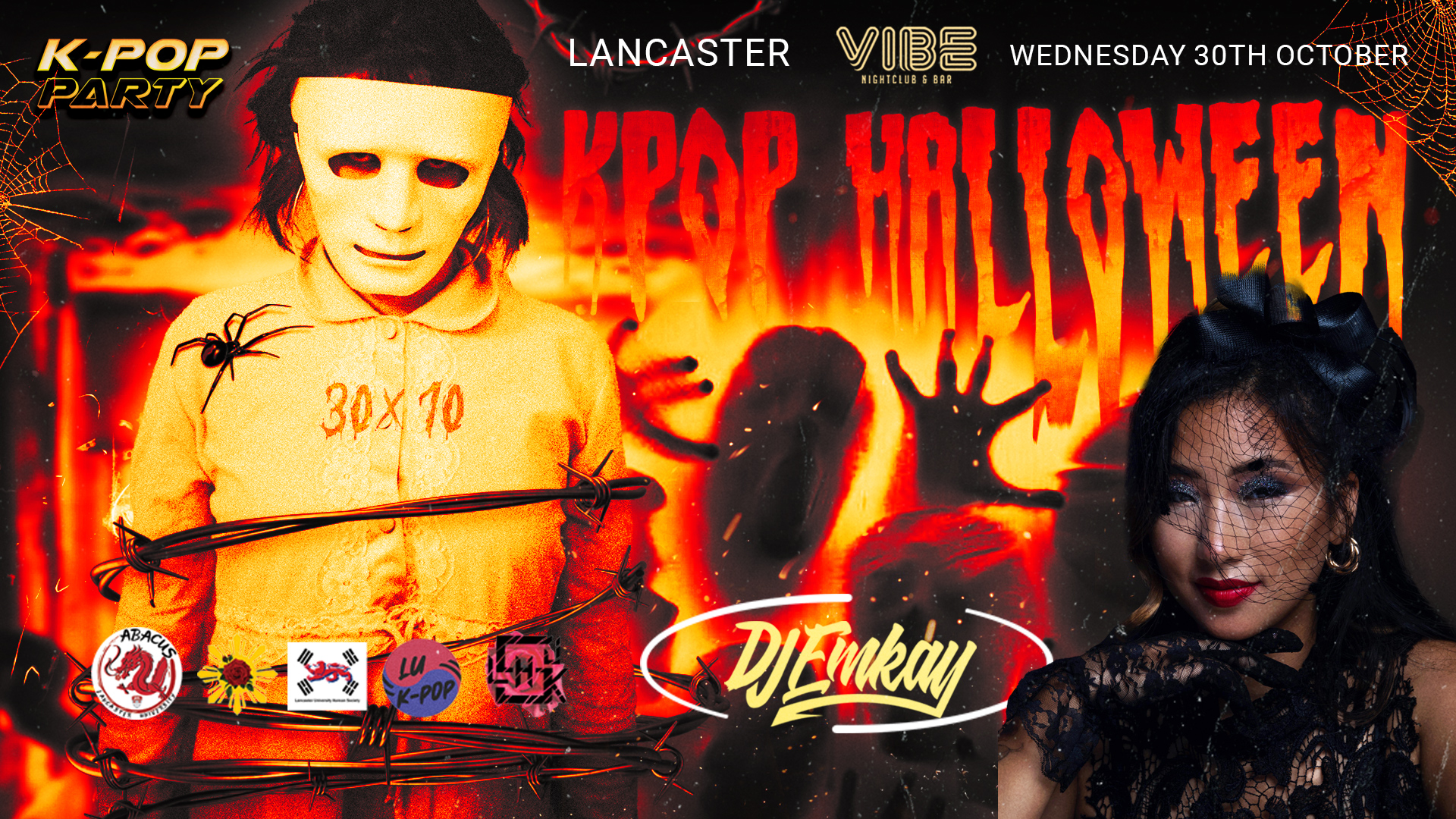 Lancaster KPOP HALLOWEEN with DJ EMKAY |  Wednesday 30th October