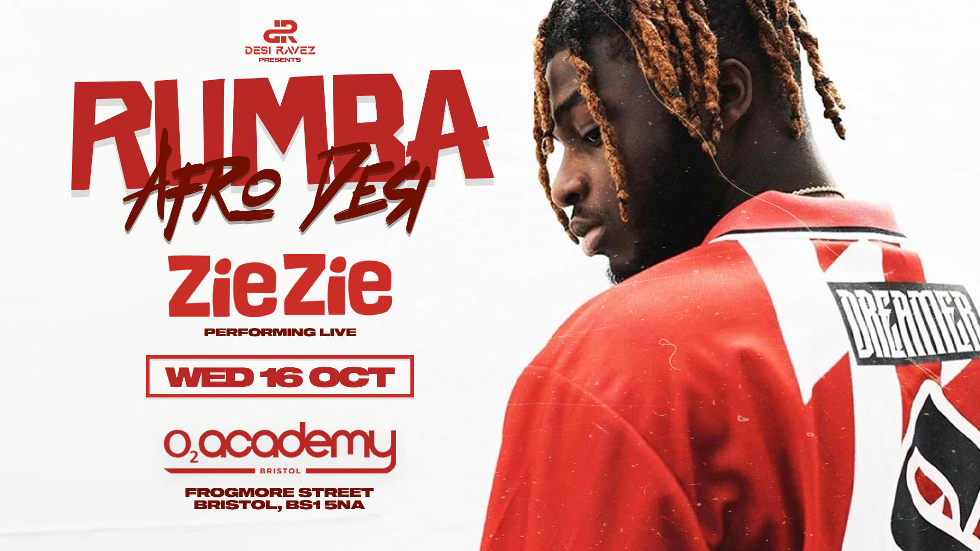 Rumba – Afro Desi ft. ZieZie Performing Live | Wed 16th October @o2 Academy
