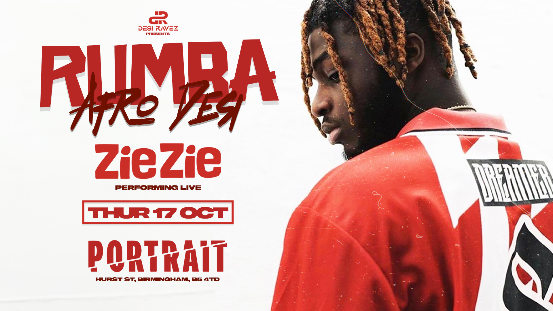 Rumba – Afro Desi ft. ZieZie Performing Live | Thu 17th October @Portrait