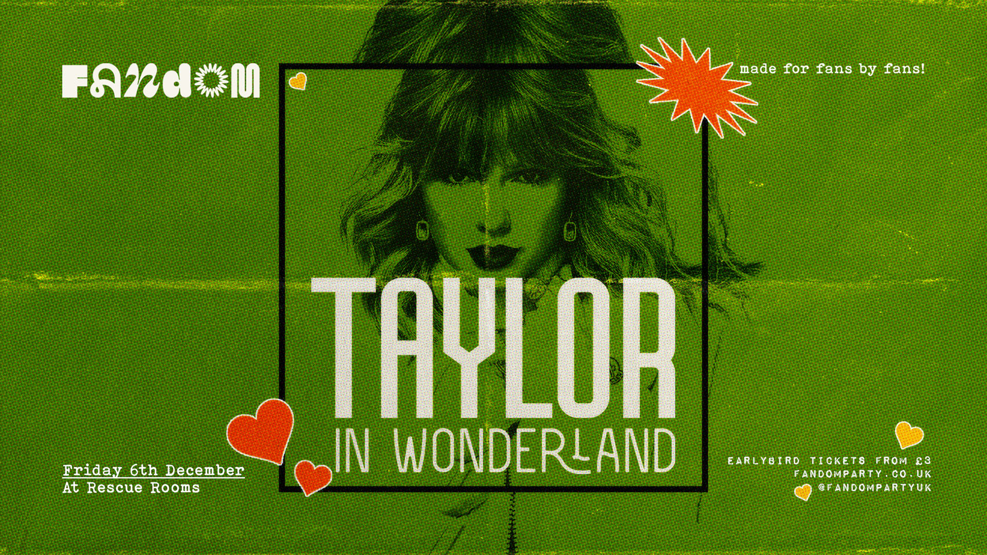 Taylor in Wonderland 🎄 Fandom at Rescue Rooms, Nottingham