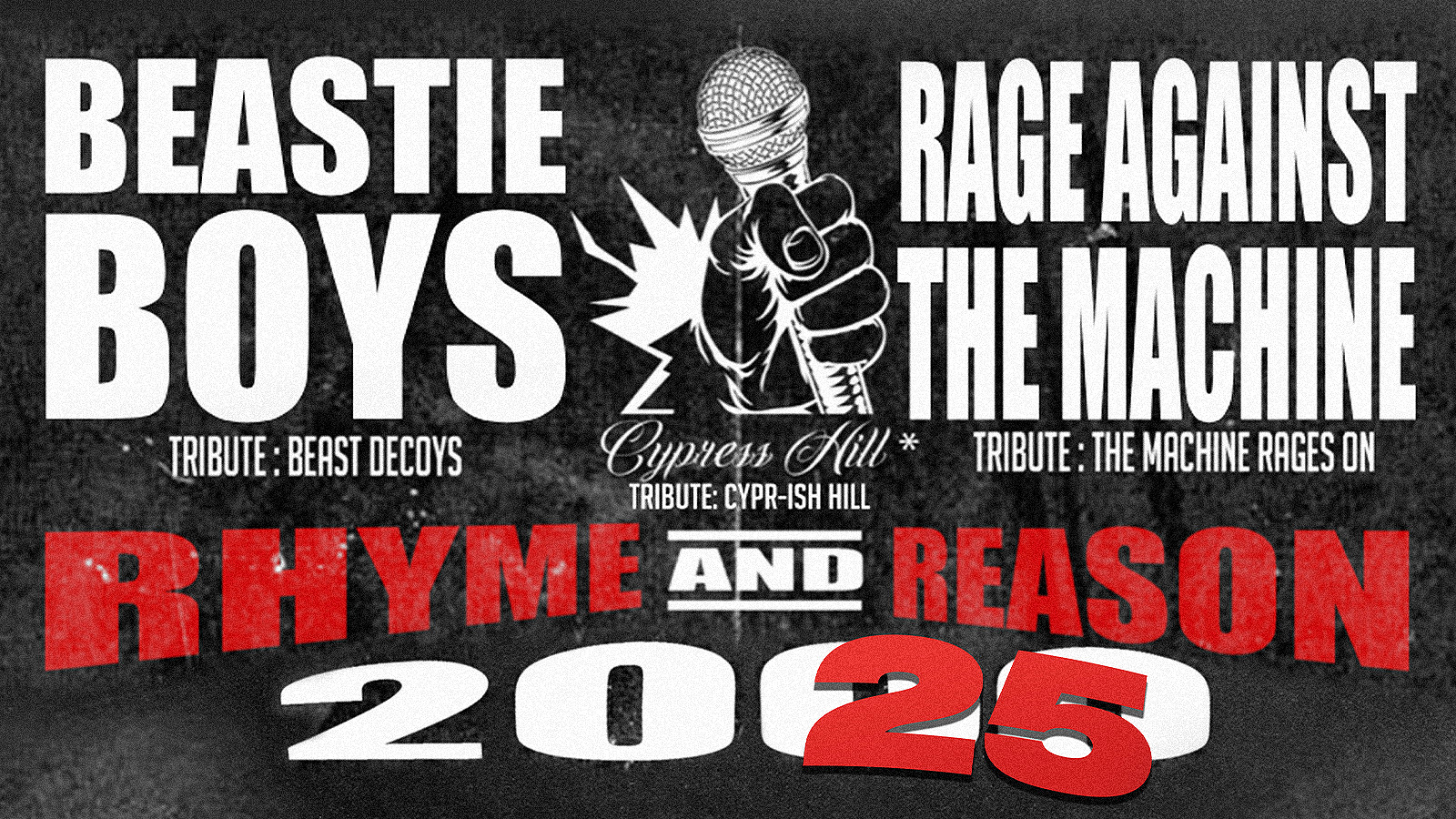 THIS FRIDAY! ✌🏽Beastie Boys, Rage Against The Machine & Cypress Hill – the Rhyme & Reason Tour 2025