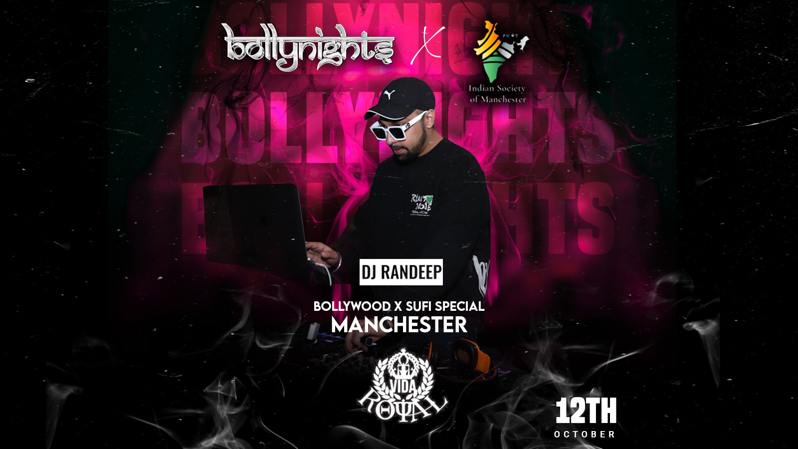 Bollynights Manchester with DJ Randeep (India) | Saturday 12th October | Royal Vida