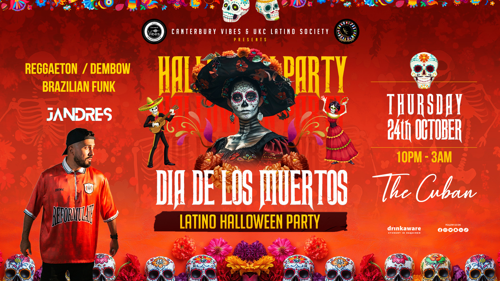 LATINO HALLOWEEN PARTY – “DAY OF THE DEAD”