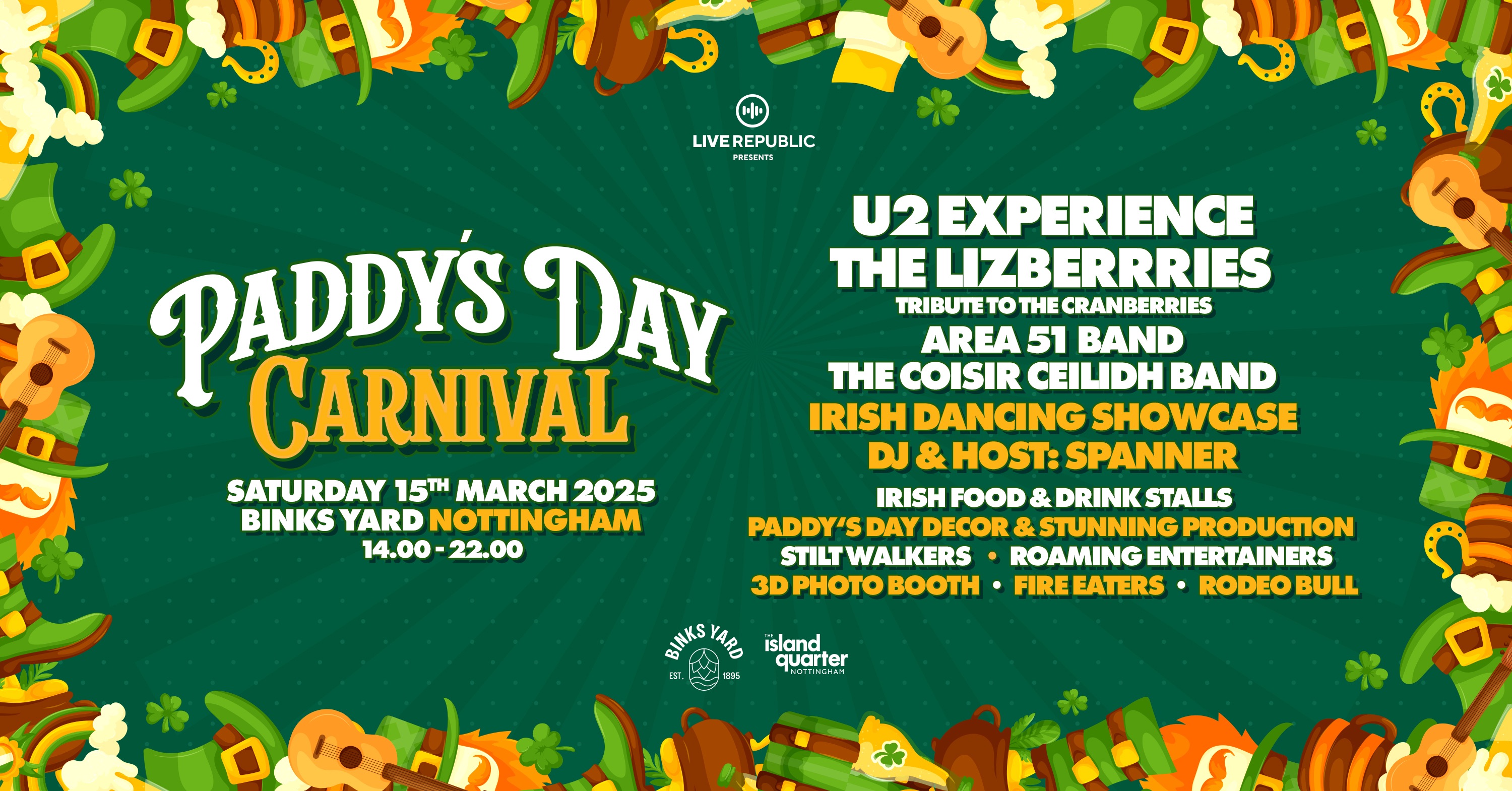 Paddys Day Carnival | Binks Yard Nottingham