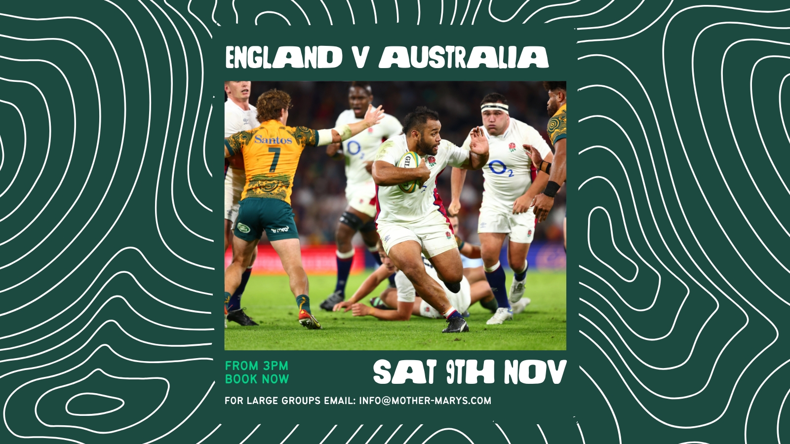 ENGLAND V AUSTRALIA (Int. Rugby)