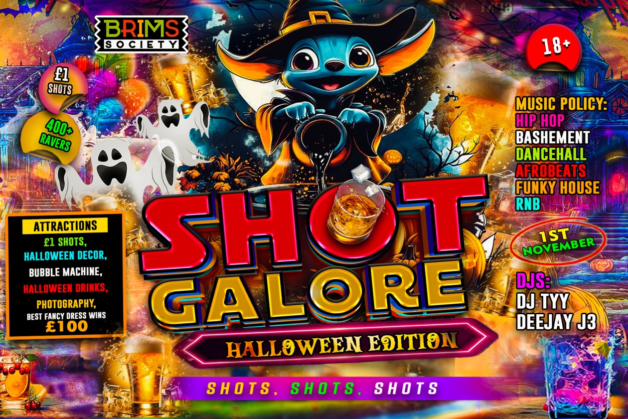 SHOTS GALORE EDT 2 | HALLOWEEN SPECIAL | 100 FREE TICKETS | £1 SHOTS FOR THE NIGHT😱🔥