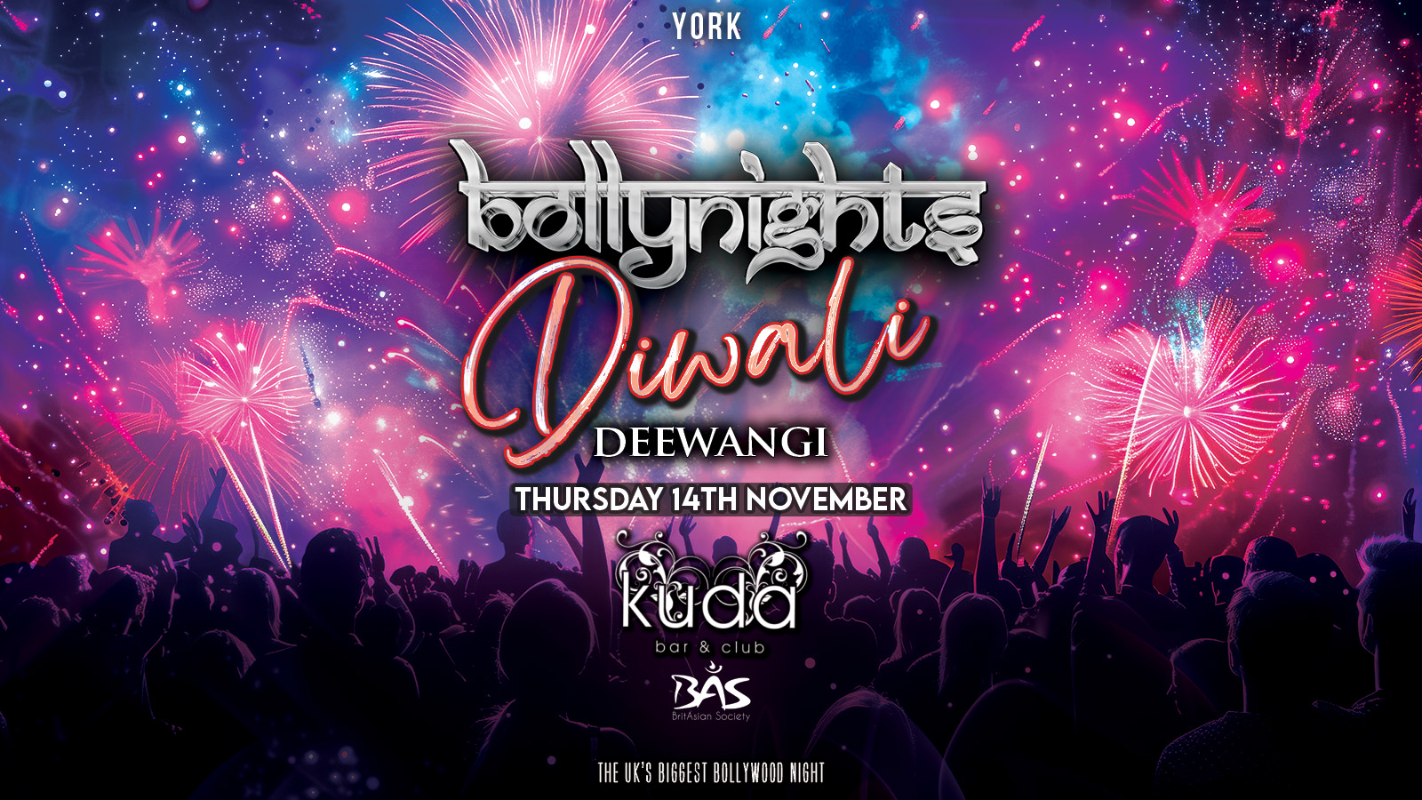 Bollynights York – Diwali Deewangi | Thursday 14th November | KUDA