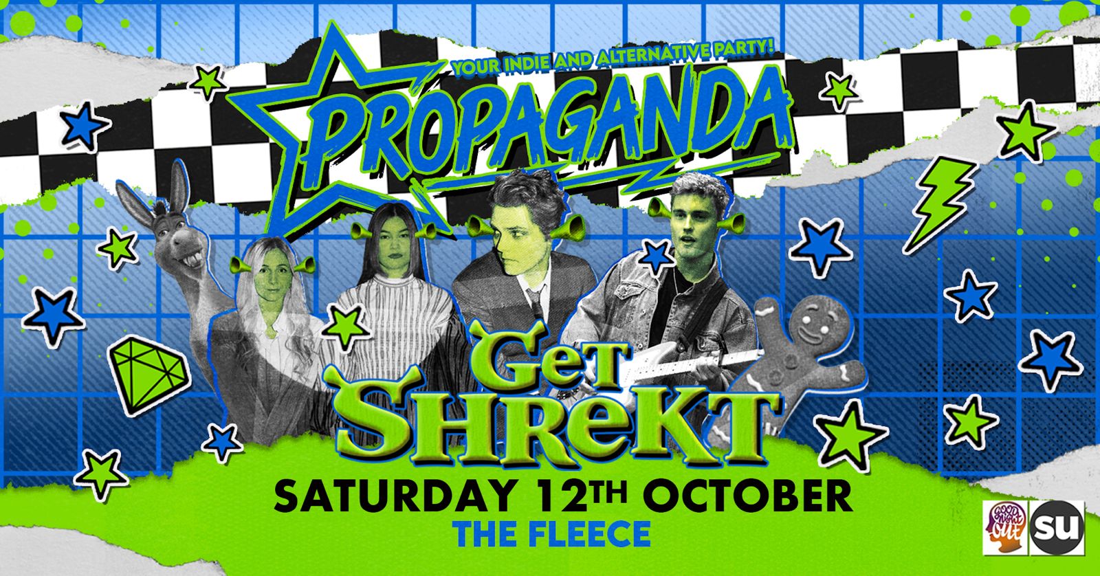 TONIGHT! Propaganda Bristol – Get Shrekt – Your Indie & Alternative Party at The Fleece!