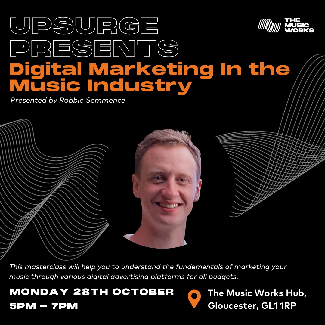 UPSURGE Presents Digital Marketing with Robbie Semence at The Music