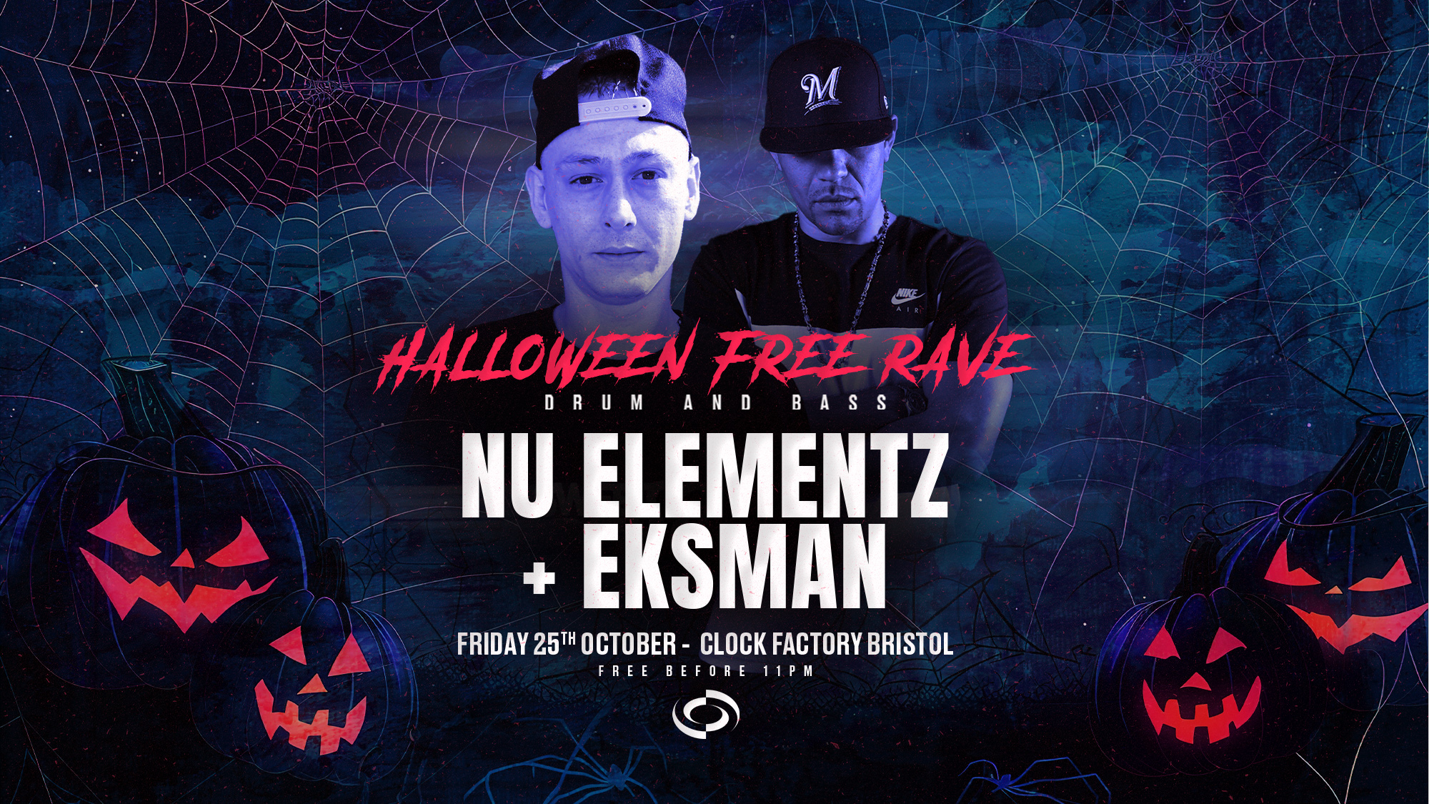 Halloween DNB FREE Rave • Nu Elementz & Eksman [Bristol]