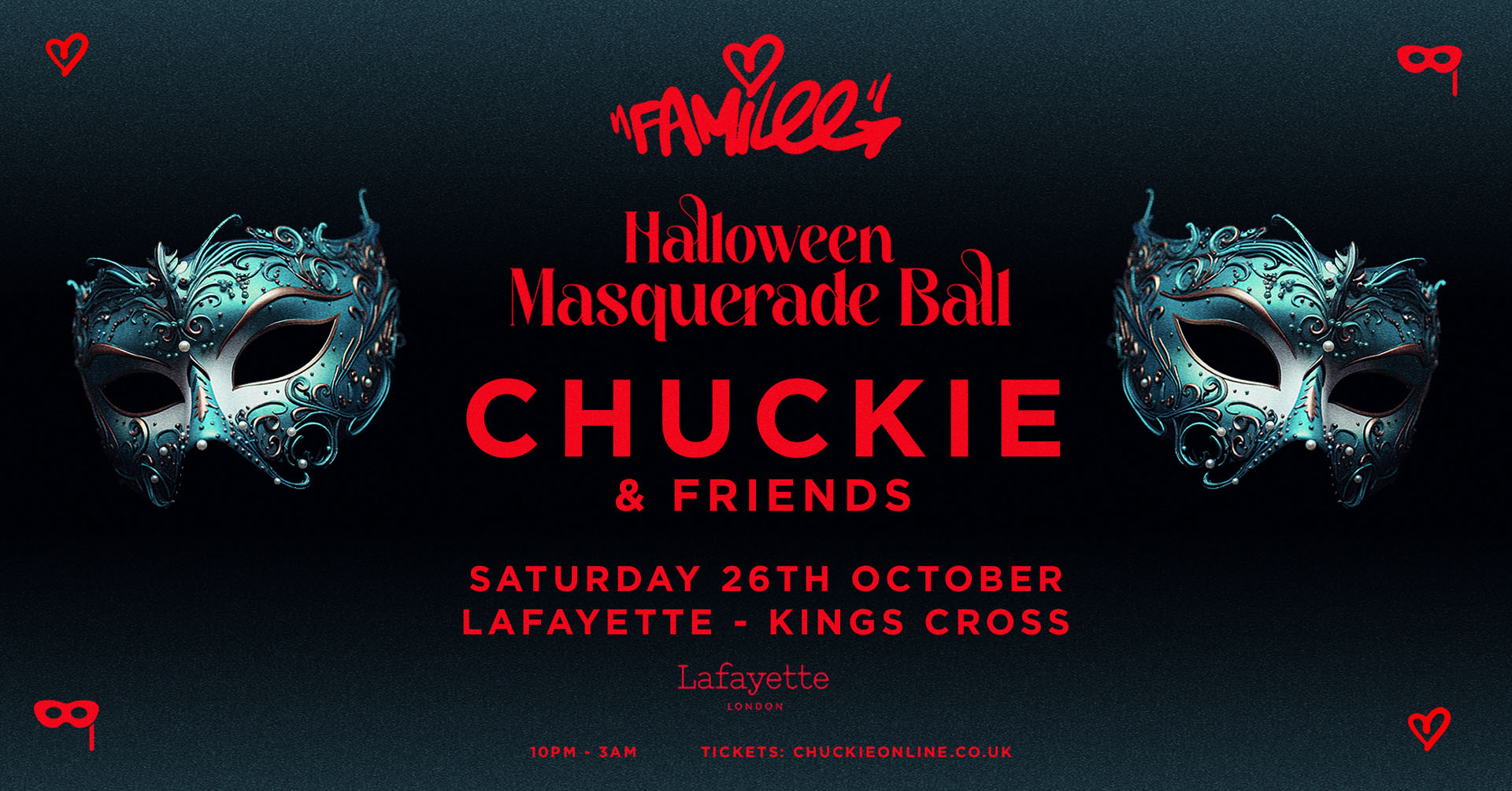 Chuckie Online presents FAMILEE Halloween Masquerade Ball