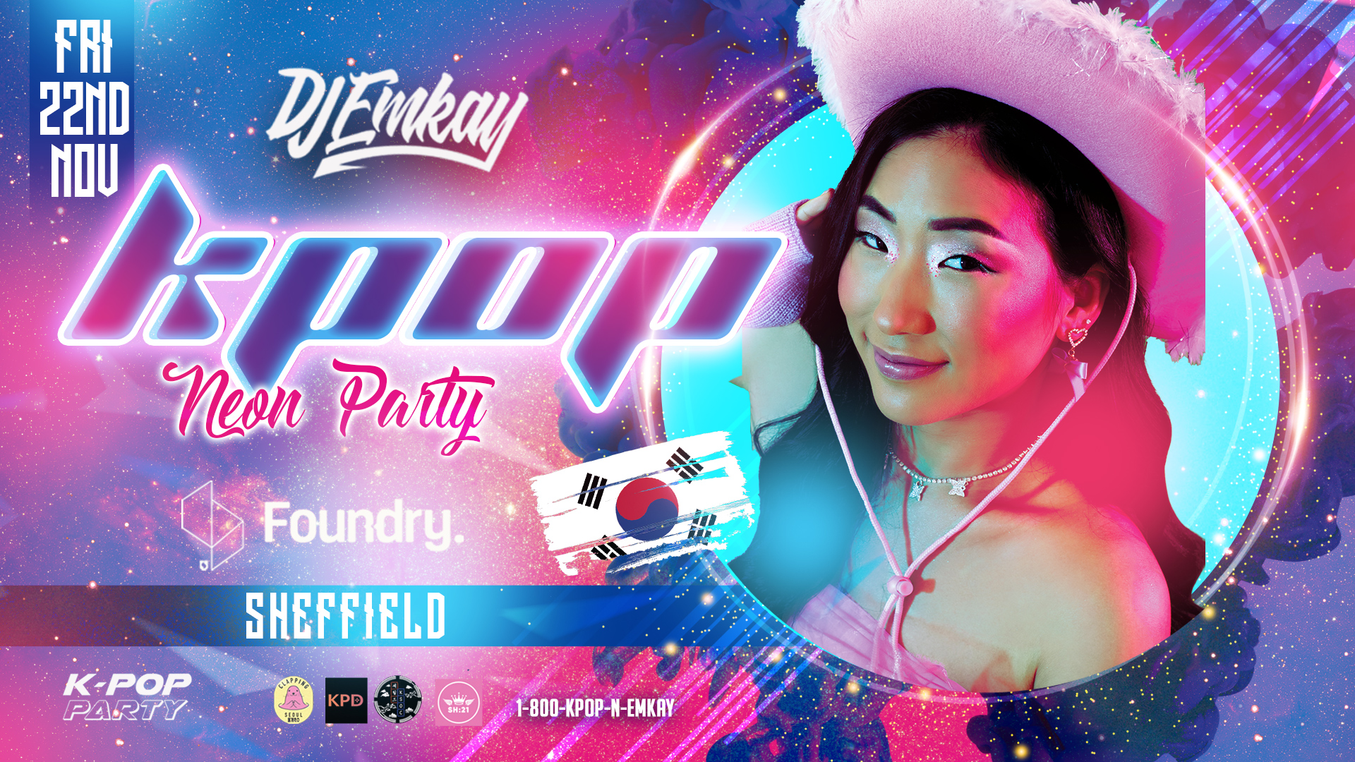 Sheffield KPOP NEON RAVE with DJ EMKAY |  Friday 22nd November