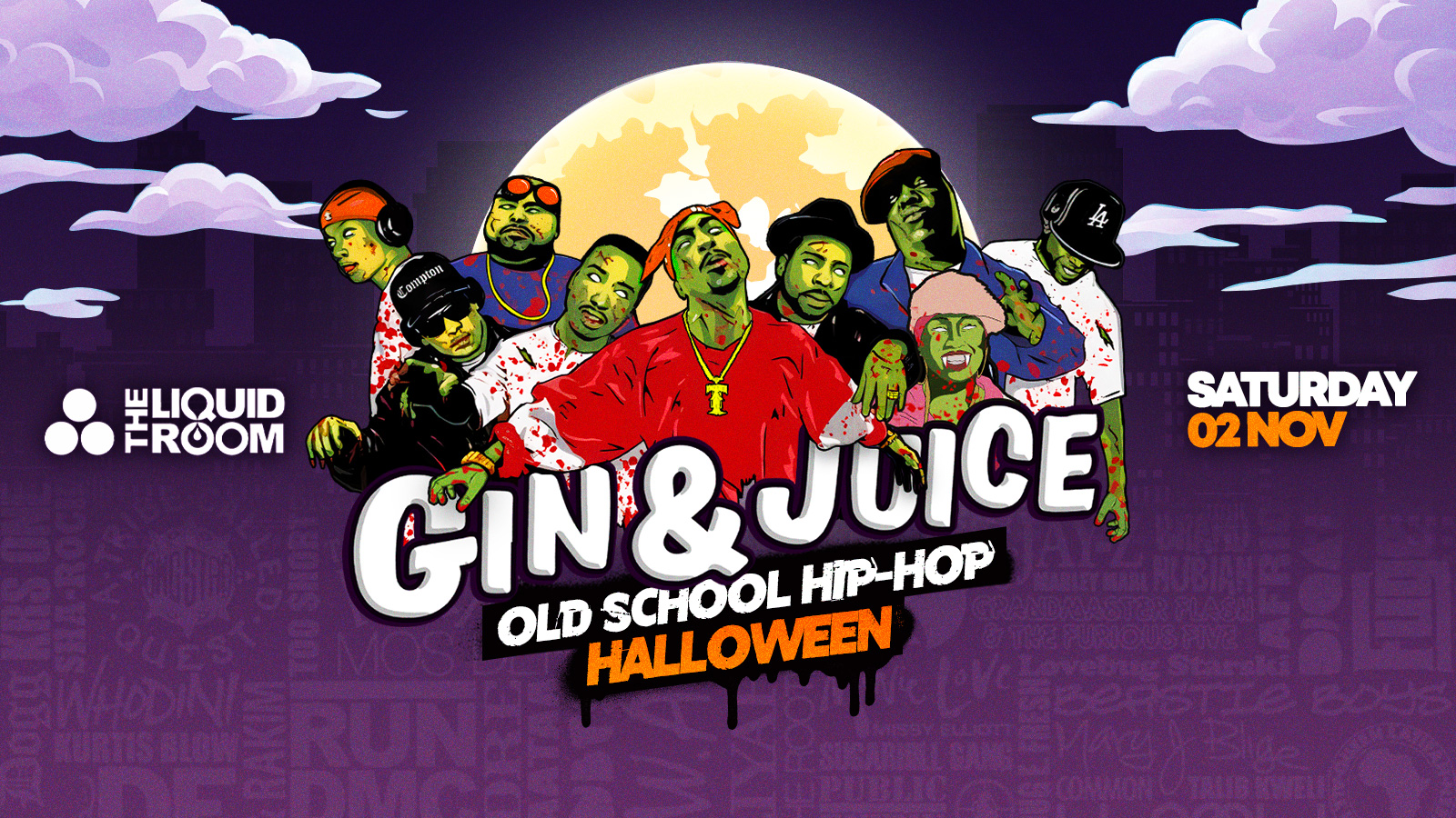 FREE TICKET HALLOWEEN SPECIAL – Old School Hip-Hop Halloween – Edinburgh 2024