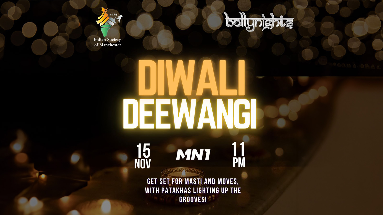 Bollynights Manchester – Diwali Deewangi | Friday 15th November | MN1