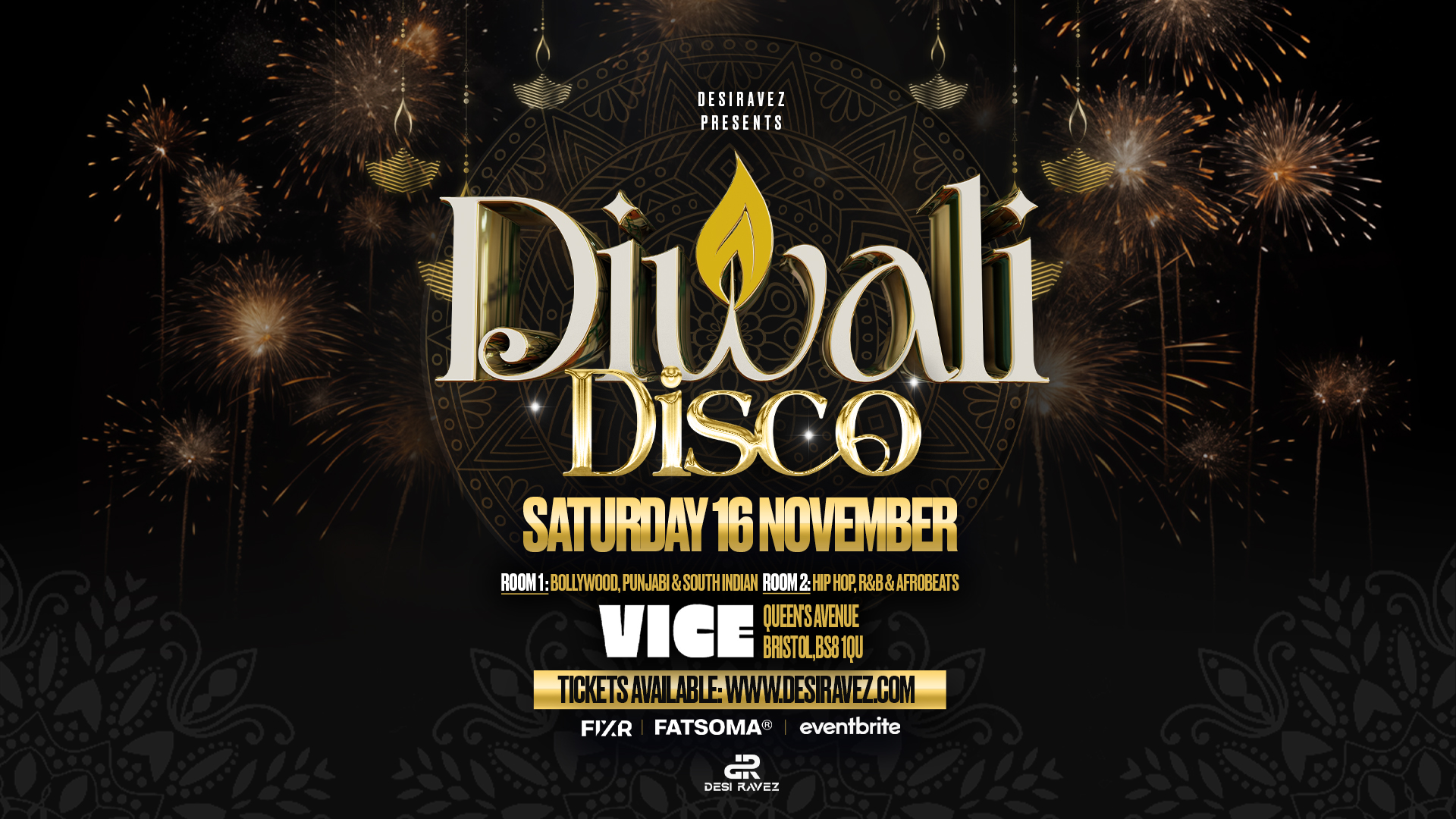 Disco Diwali 🪔 – Saturday 16th November @Vice Nightclub Bristol