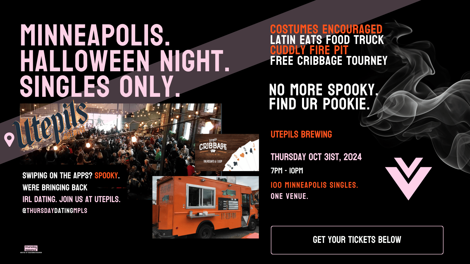 Thursday | Halloween Singles Event @ Utepils Brewing Co. Taproom & Beer Garden | Minneapolis