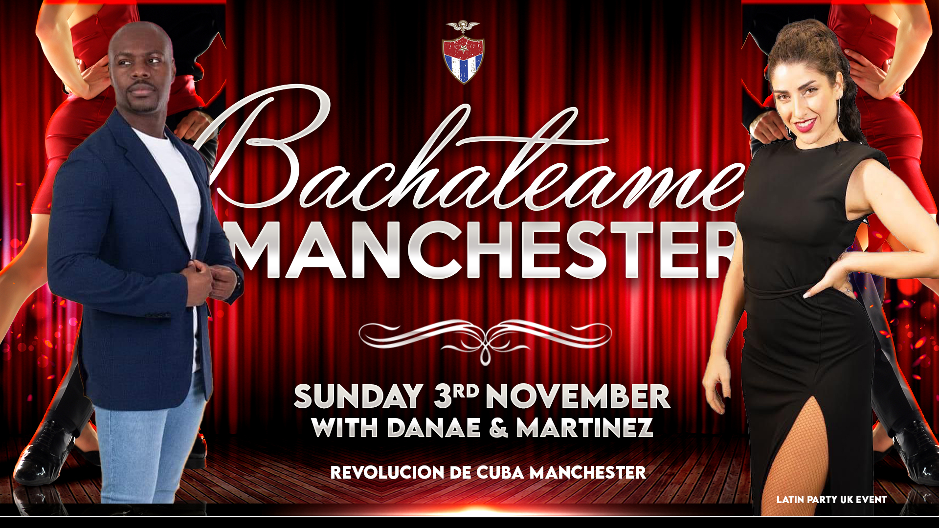 Bachateame Manchester with DANAE & MARTINEZ – Sunday 3rd November | Revolucion De Cuba