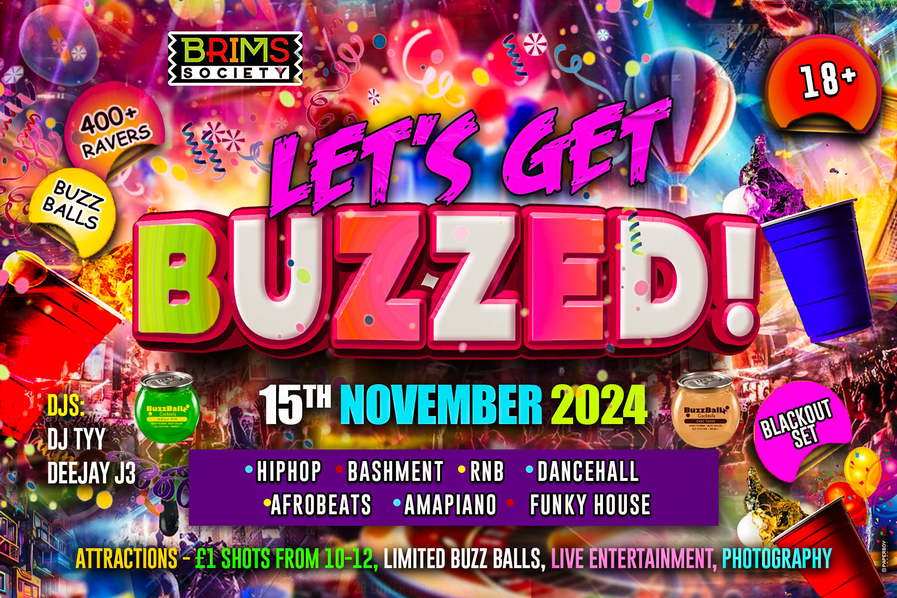 LETS GET BUZZED! | £1 SHOTS | LIMITED BUZZ BALLS | 100 FREE TICKETS😱🎉