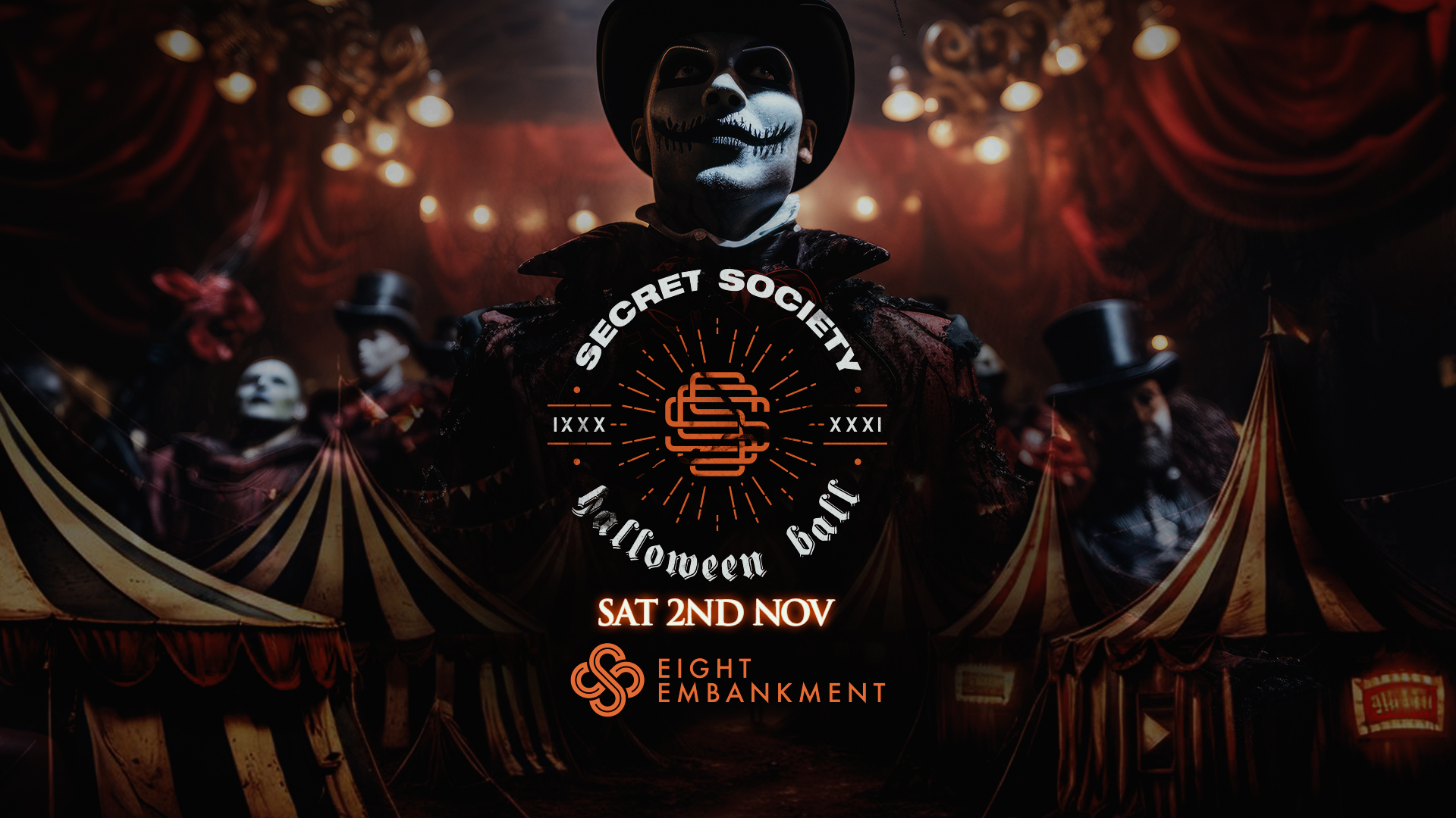 Secret Society | Halloween Ball 👻 This Saturday @ Eight Embankment