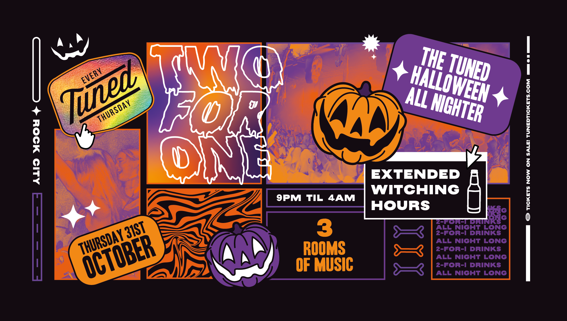 Tuned – (Advance Tickets SOLD OUT – Pay On The Door Available from 9PM)The TUNED Halloween All-Nighter – Nottingham’s Biggest Student Night – 2-4-1 Drinks All Night Long – (inc Silent Disco In Beta Room) 31/10/24