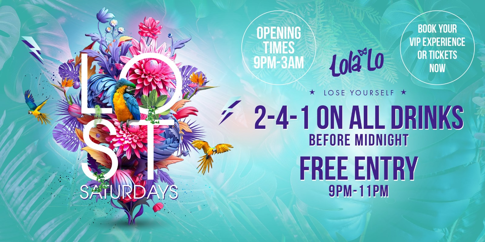 LOST Saturdays @ LOLA LO 🏝️