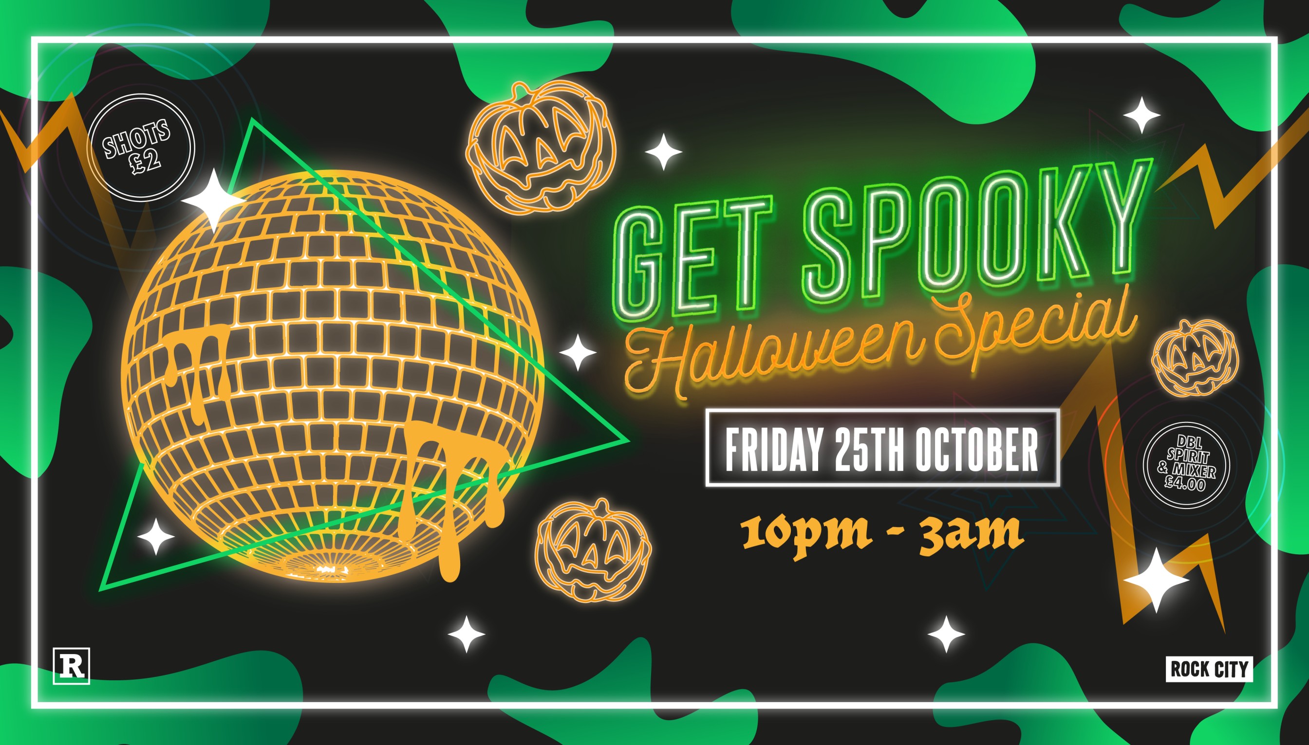 Get Lucky – Get Spooky Halloween Special – Nottingham’s Biggest Friday Night – 25/10/24 (Advance Tickets Sold Out – Pay On The Door Tickets Available From 10PM)