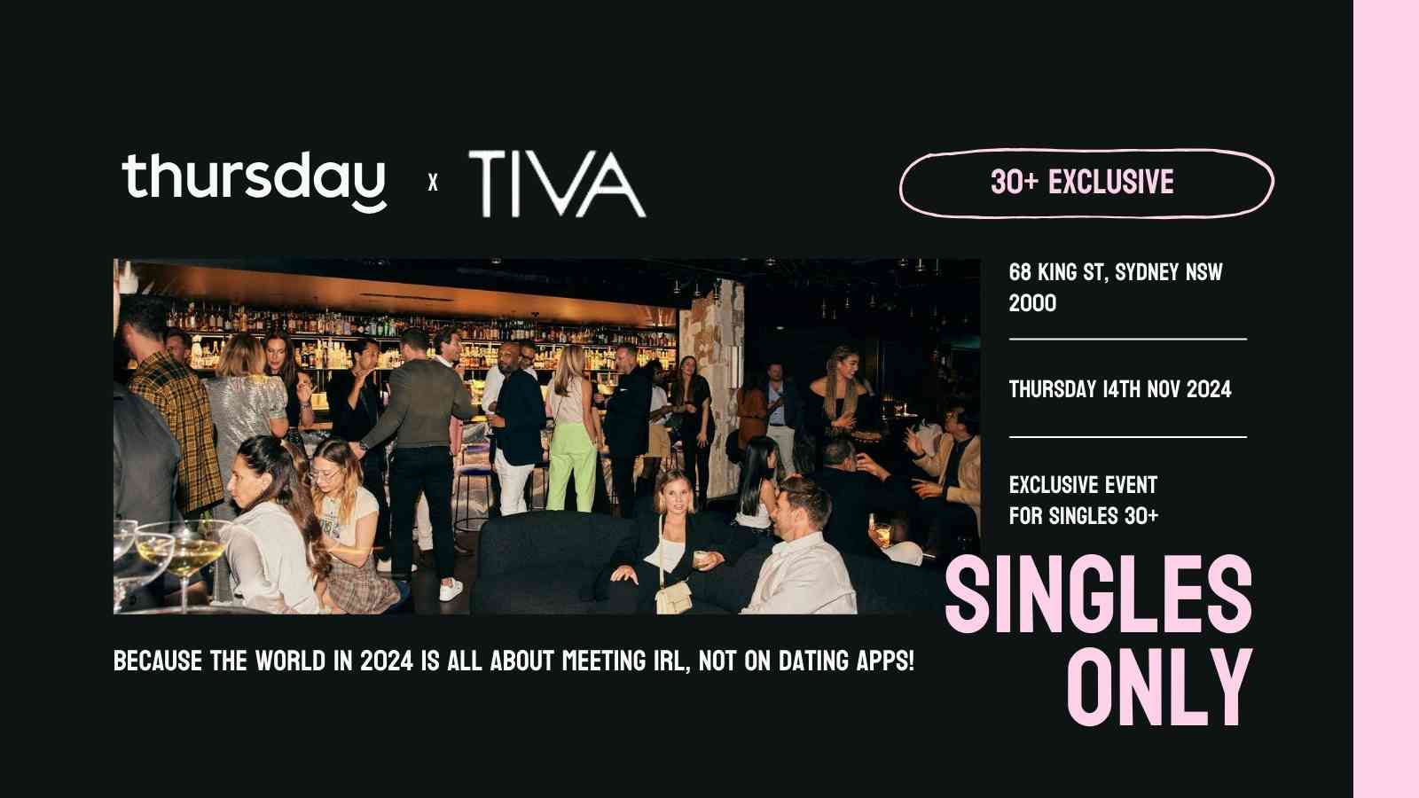 Thursday | Tiva (Over 30s) | Martin Place