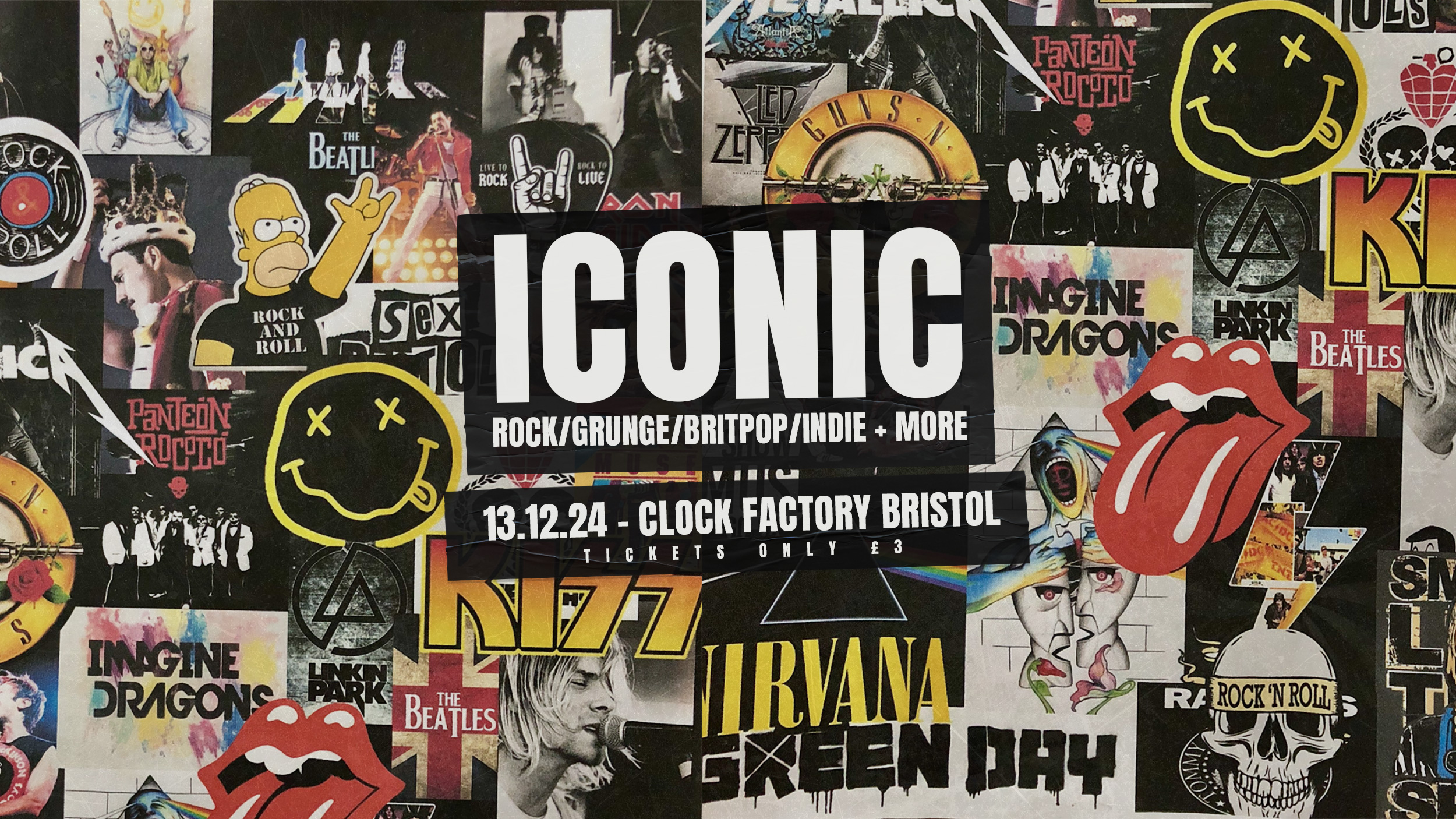ICONIC – Rock/Grunge/Britpop/Indie + More [Tickets £3]