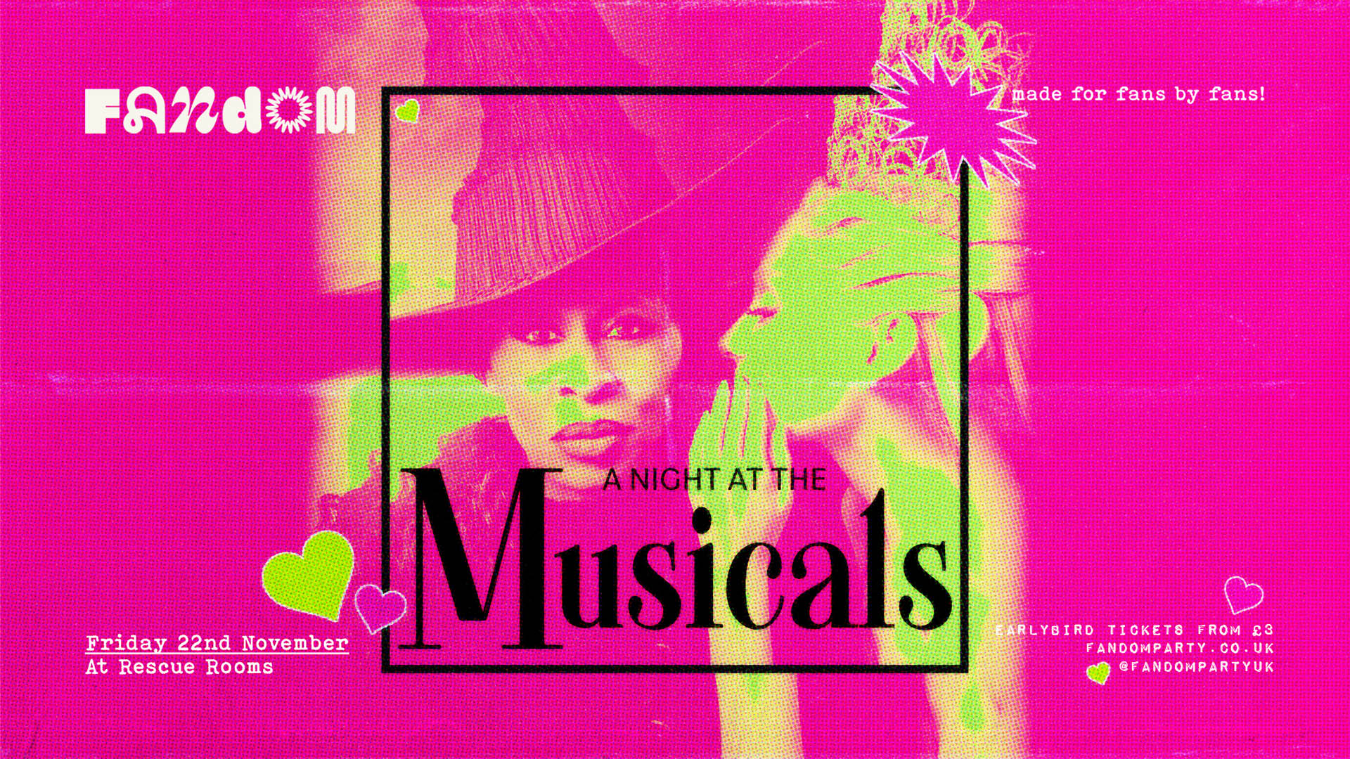 A Night at the Musicals 🎭 Fandom at Rescue Rooms, Nottingham