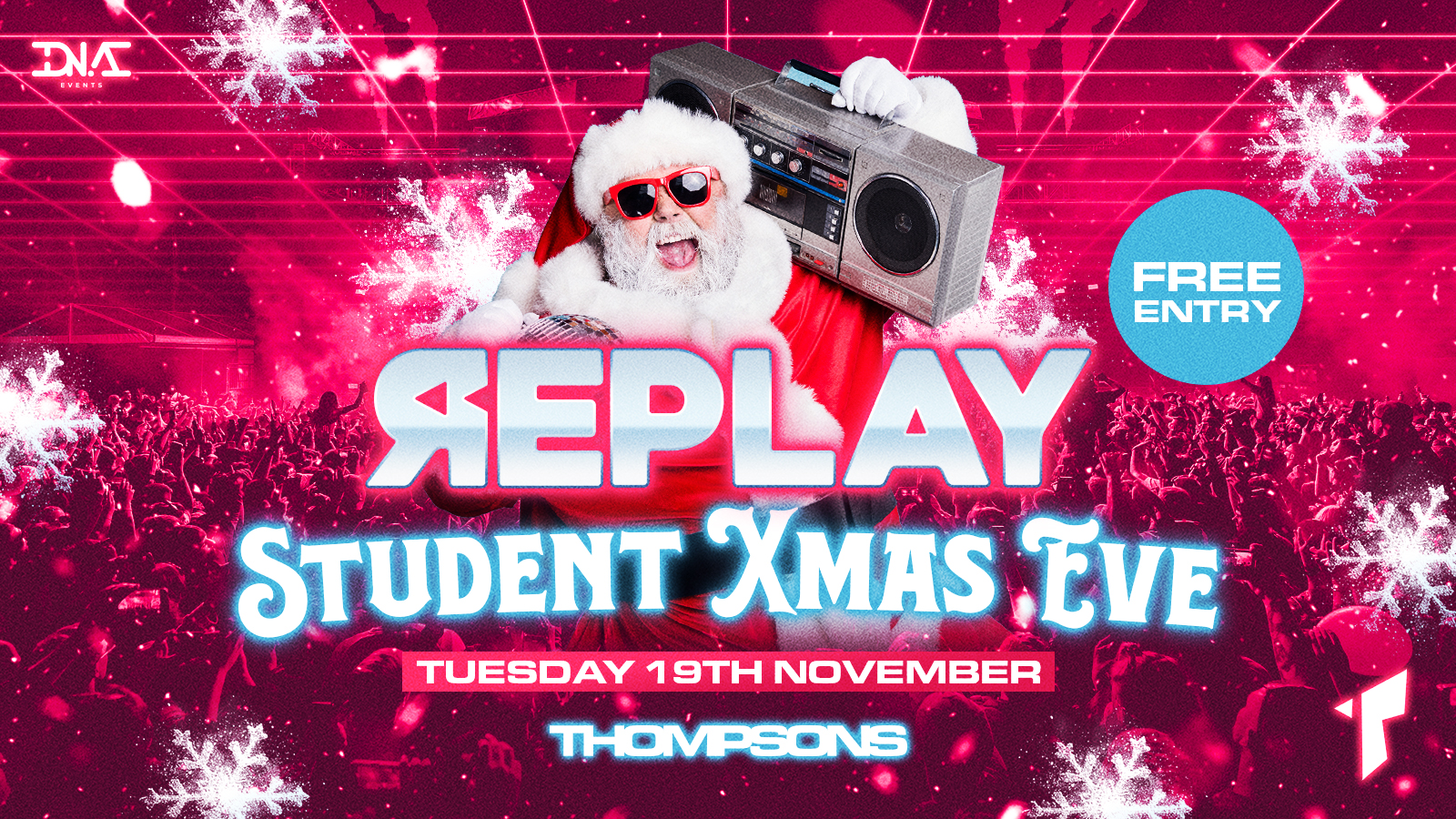 Replay Tuesdays Xmas Eve Special at Thompsons