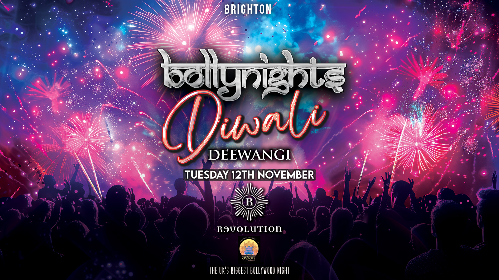 Bollynights Brighton – Diwali Deewangi | Tuesday 12th November | Revolution