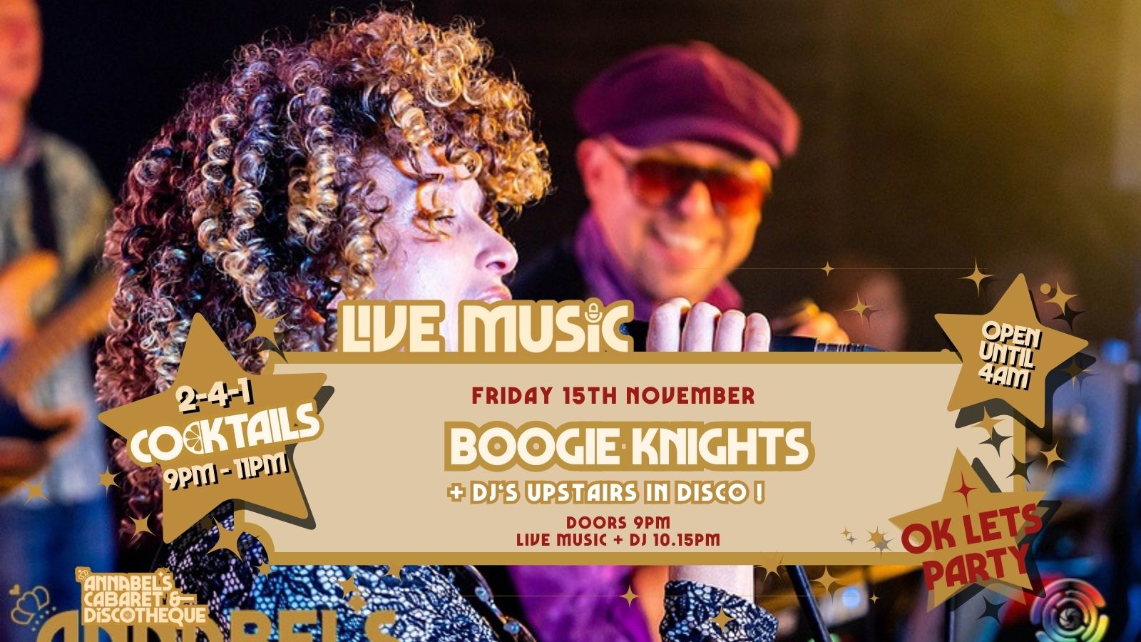 Live Music: BOOGIE KNIGHTS// Annabel’s Cabaret & Discotheque